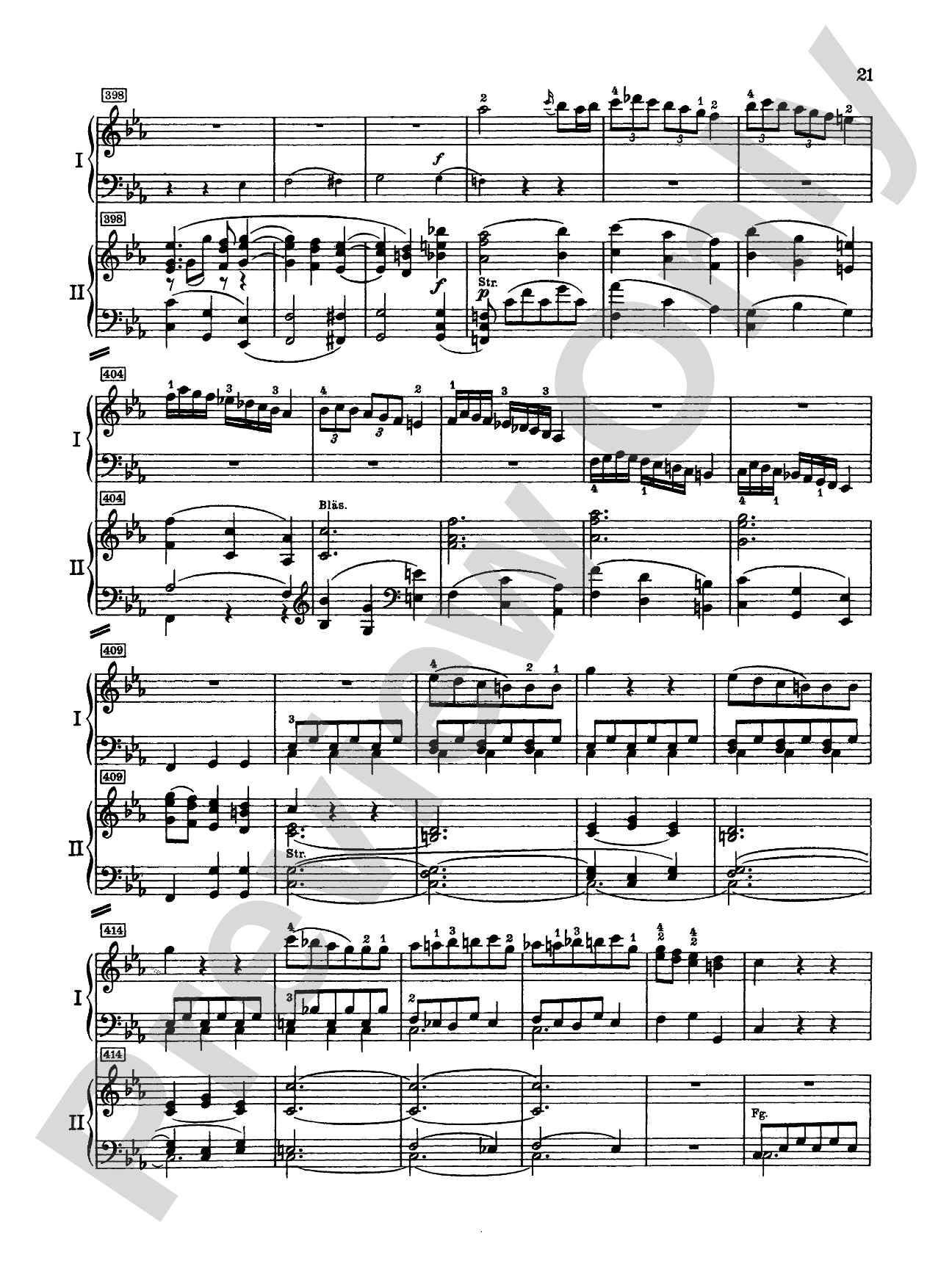 Mozart: Piano Concerto No. 24 in C Minor, K. 491: Piano Duo (2 Pianos, 4 Hands) Book (2 copies required)