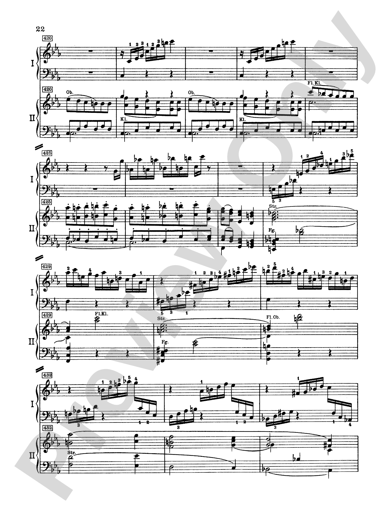 Mozart: Piano Concerto No. 24 in C Minor, K. 491: Piano Duo (2 Pianos, 4 Hands) Book (2 copies required)