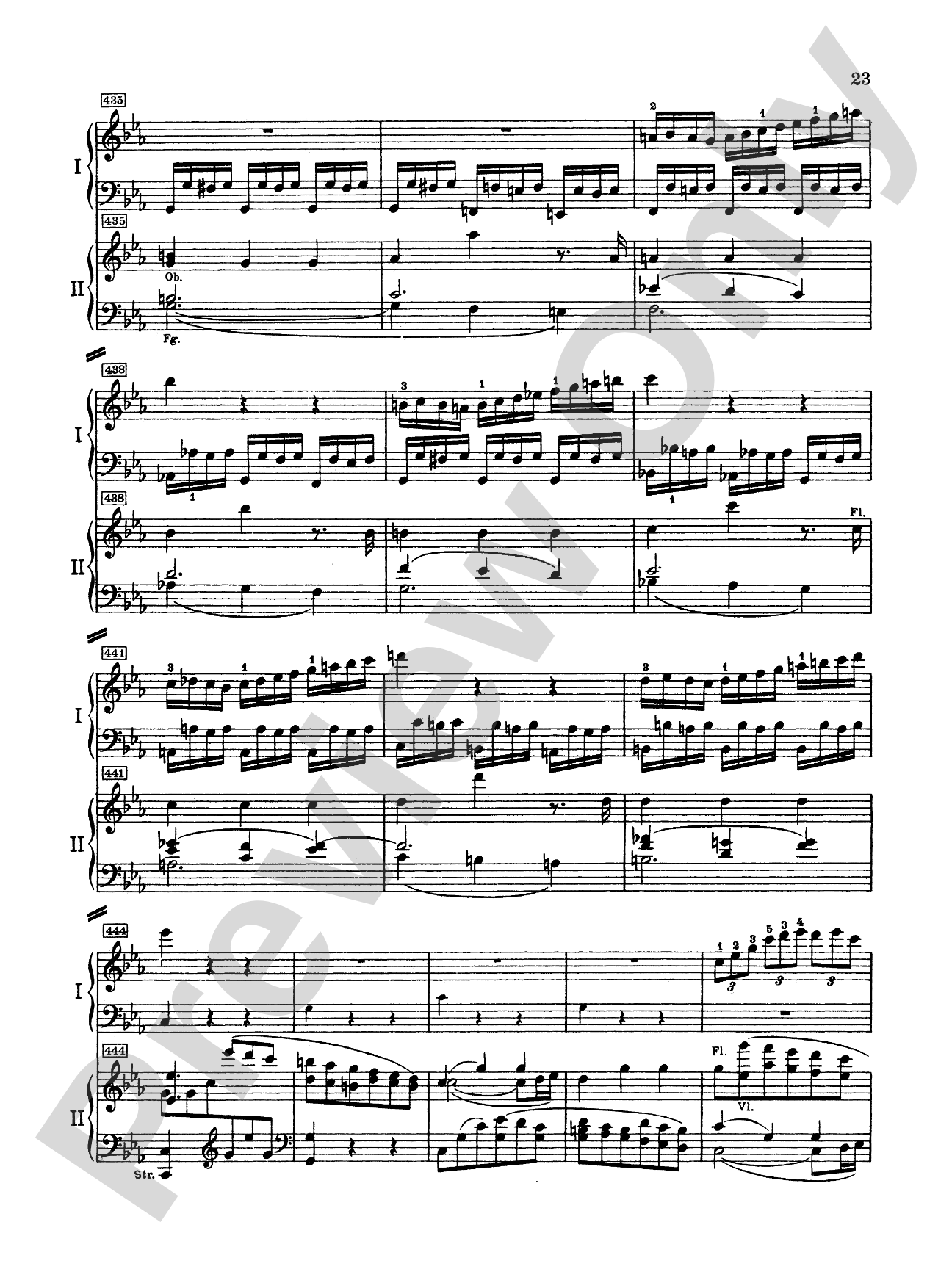 Mozart: Piano Concerto No. 24 in C Minor, K. 491: Piano Duo (2 Pianos, 4 Hands) Book (2 copies required)