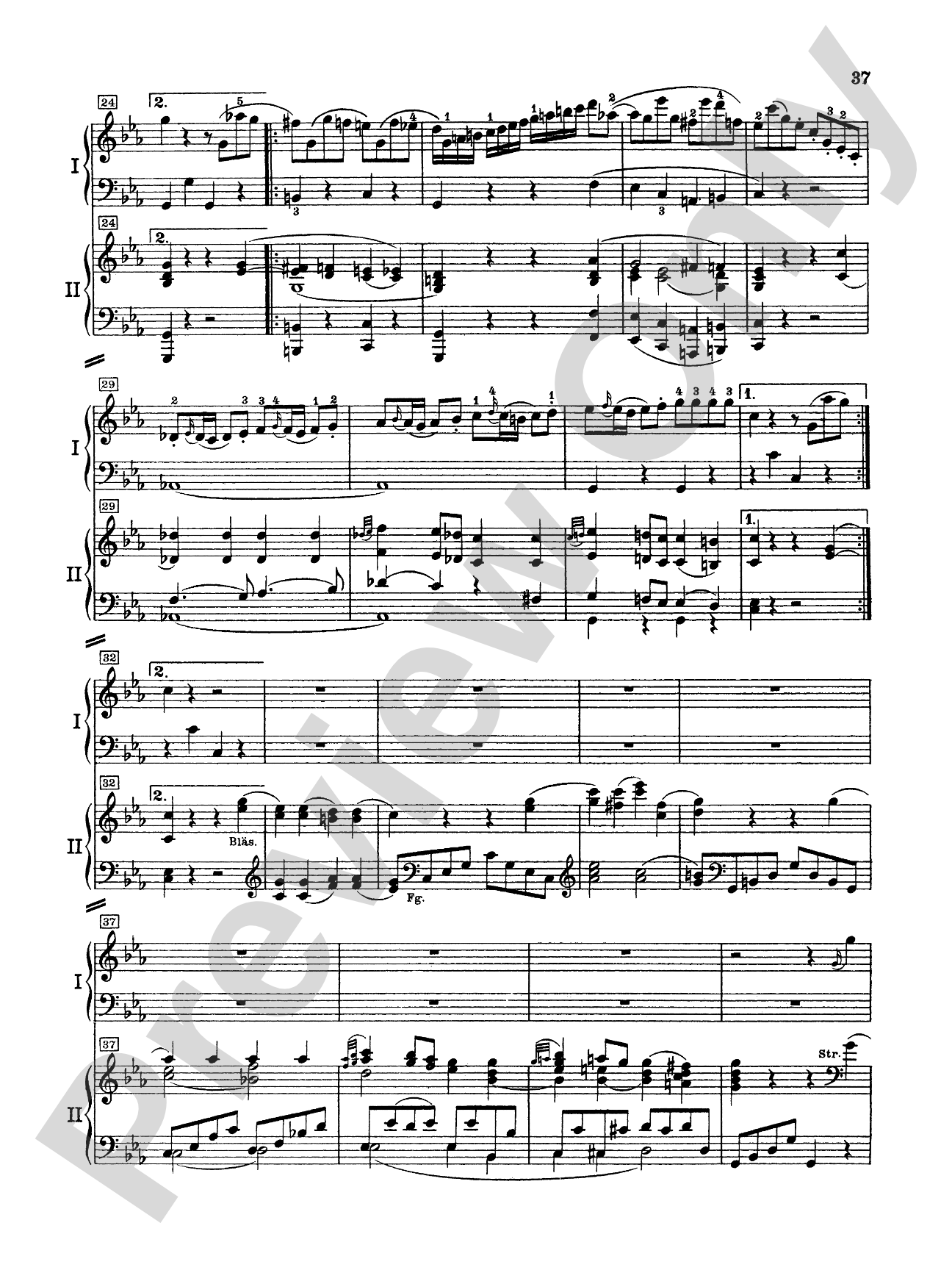 Mozart: Piano Concerto No. 24 in C Minor, K. 491: Piano Duo (2 Pianos, 4 Hands) Book (2 copies required)