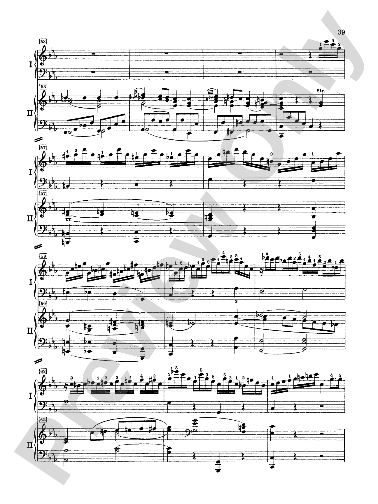 Mozart: Piano Concerto No. 24 in C Minor, K. 491: Piano Duo (2 Pianos, 4 Hands) Book (2 copies required)