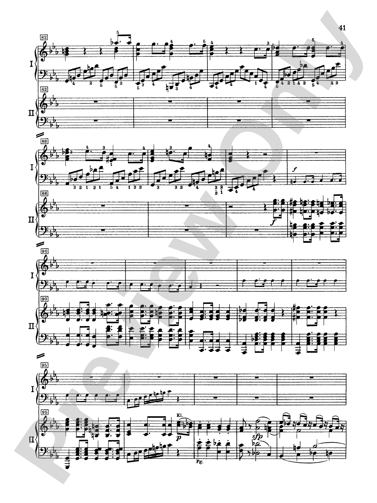 Mozart: Piano Concerto No. 24 in C Minor, K. 491: Piano Duo (2 Pianos, 4 Hands) Book (2 copies required)