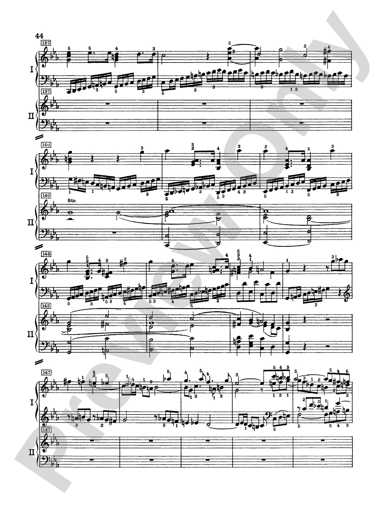 Mozart: Piano Concerto No. 24 in C Minor, K. 491: Piano Duo (2 Pianos, 4 Hands) Book (2 copies required)