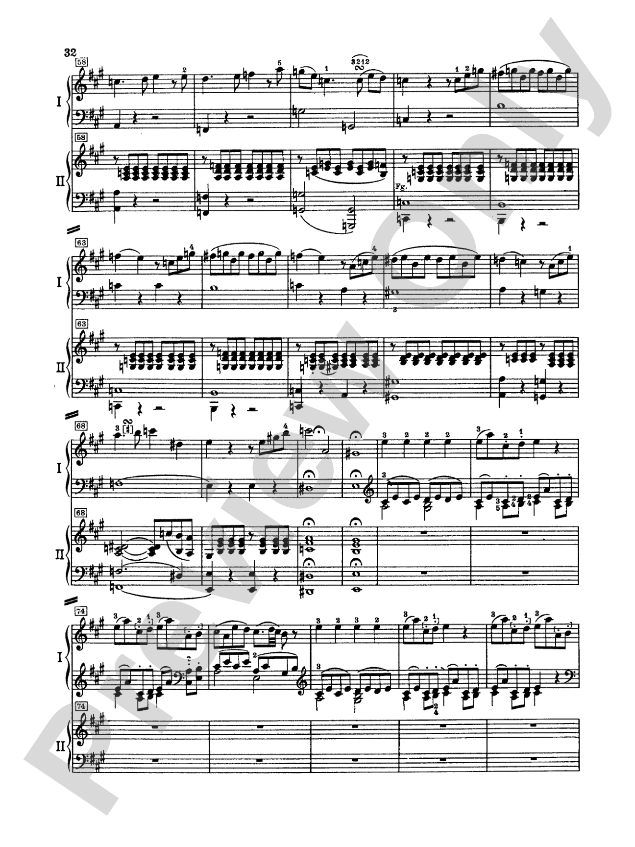 Mozart: Piano Concerto No. 26 in D Major, K. 537: Piano Duo (2 Pianos, 4 Hands) Book (2 copies required)