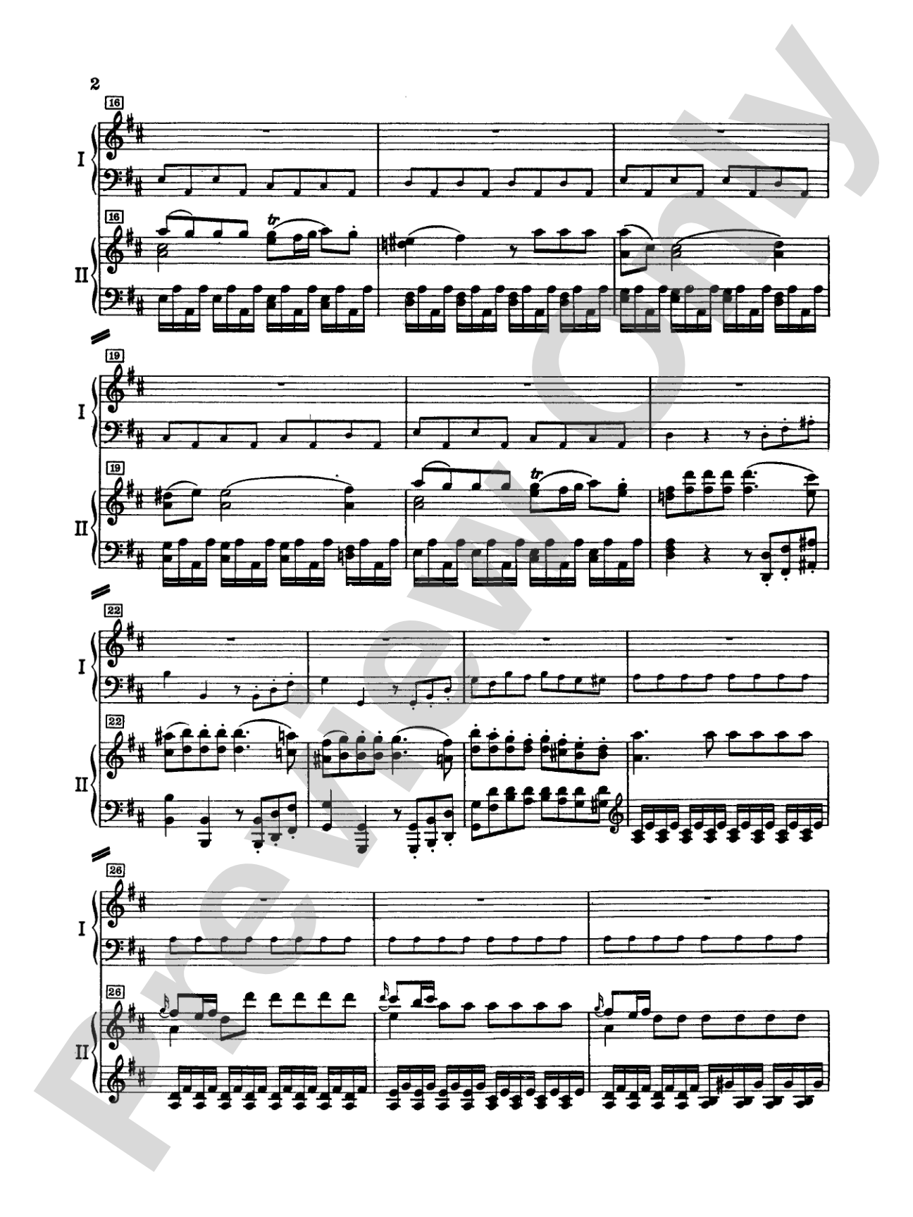 Mozart: Piano Concerto No. 26 in D Major, K. 537: Piano Duo (2 Pianos, 4 Hands) Book (2 copies required)