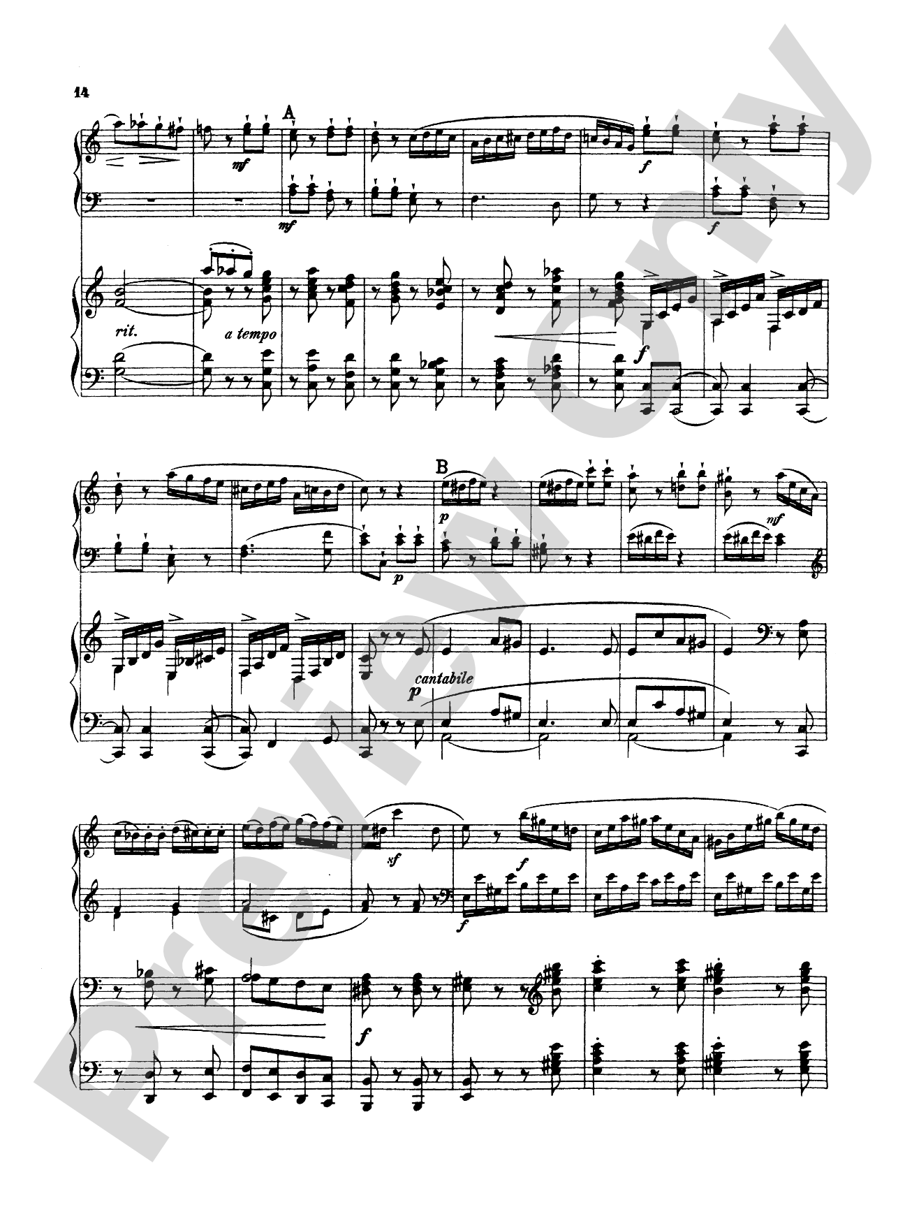 Mozart: Sonata in C Major, K. 545 (Arr. Edvard Grieg): Piano Duo (2 Pianos, 4 Hands) Book (2 copies required)