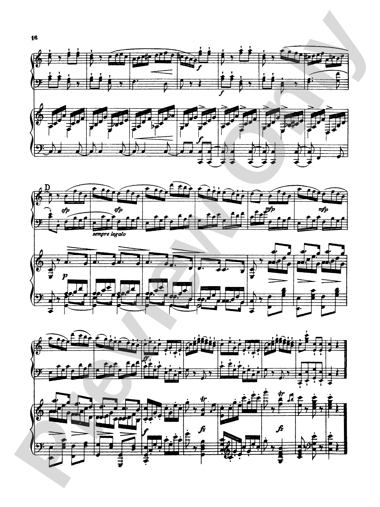Mozart: Sonata in C Major, K. 545 (Arr. Edvard Grieg): Piano Duo (2 Pianos, 4 Hands) Book (2 copies required)