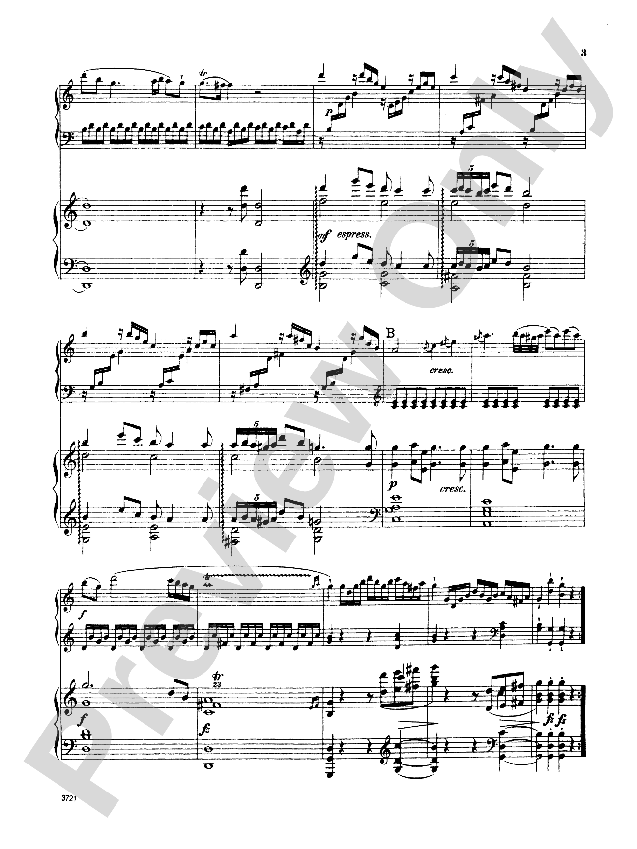 Mozart: Sonata in C Major, K. 545 (Arr. Edvard Grieg): Piano Duo (2 Pianos, 4 Hands) Book (2 copies required)
