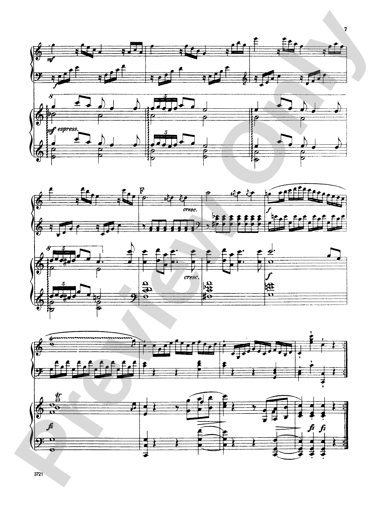 Mozart: Sonata in C Major, K. 545 (Arr. Edvard Grieg): Piano Duo (2 Pianos, 4 Hands) Book (2 copies required)