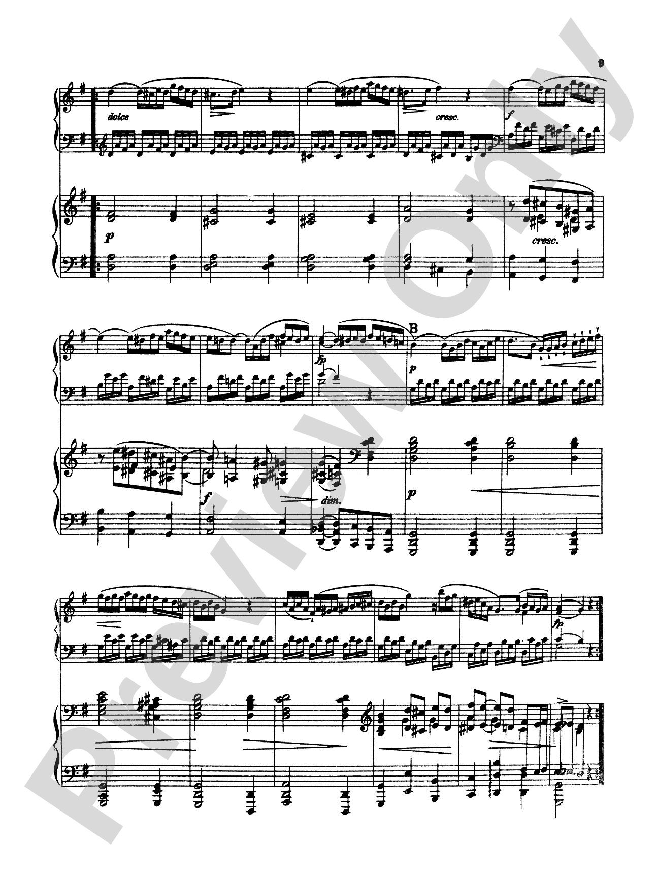 Mozart: Sonata in C Major, K. 545 (Arr. Edvard Grieg): Piano Duo (2 Pianos, 4 Hands) Book (2 copies required)
