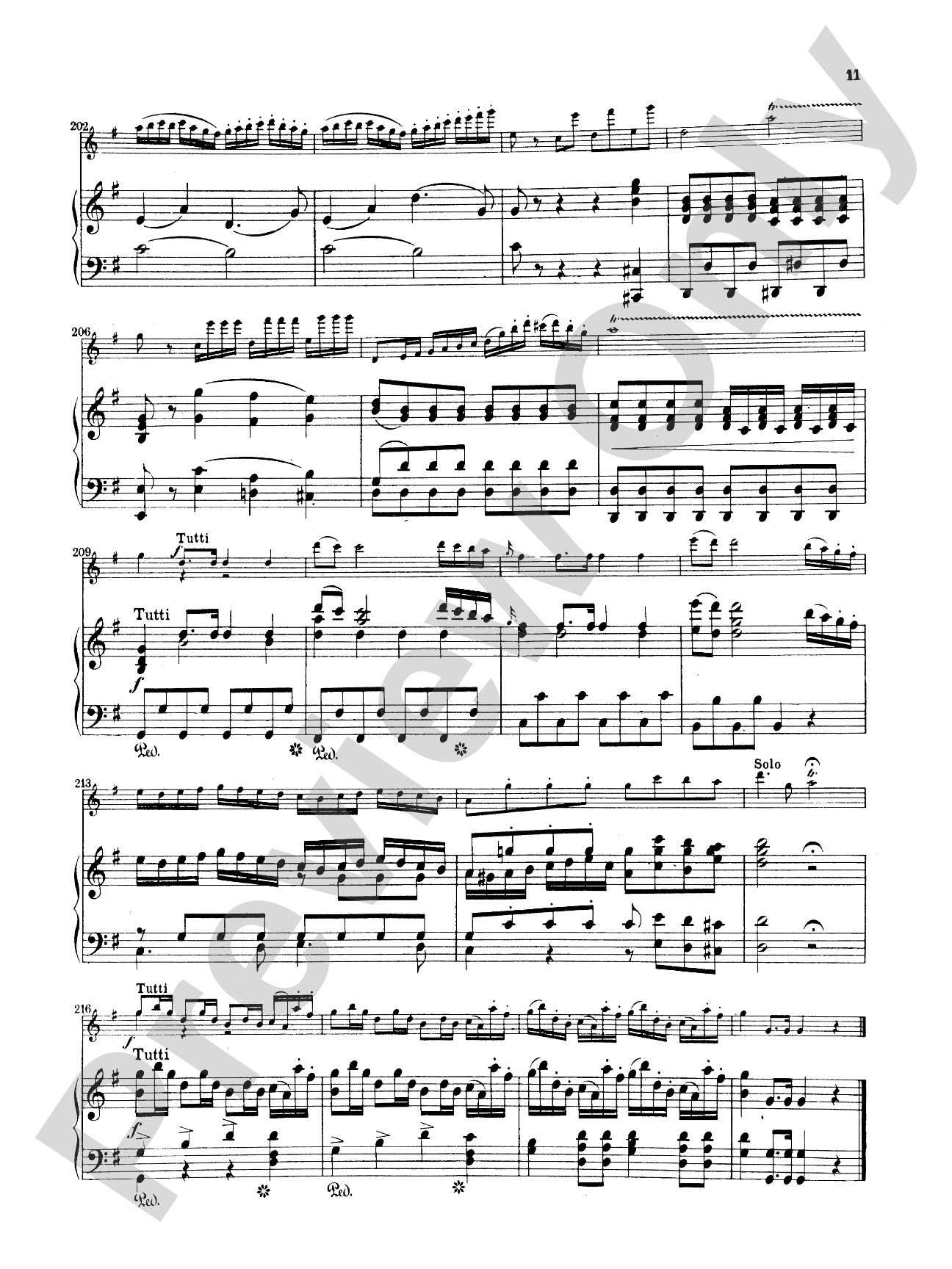 Mozart: Concerto No. 1 in G Major, K. 313: Flute Part(s)