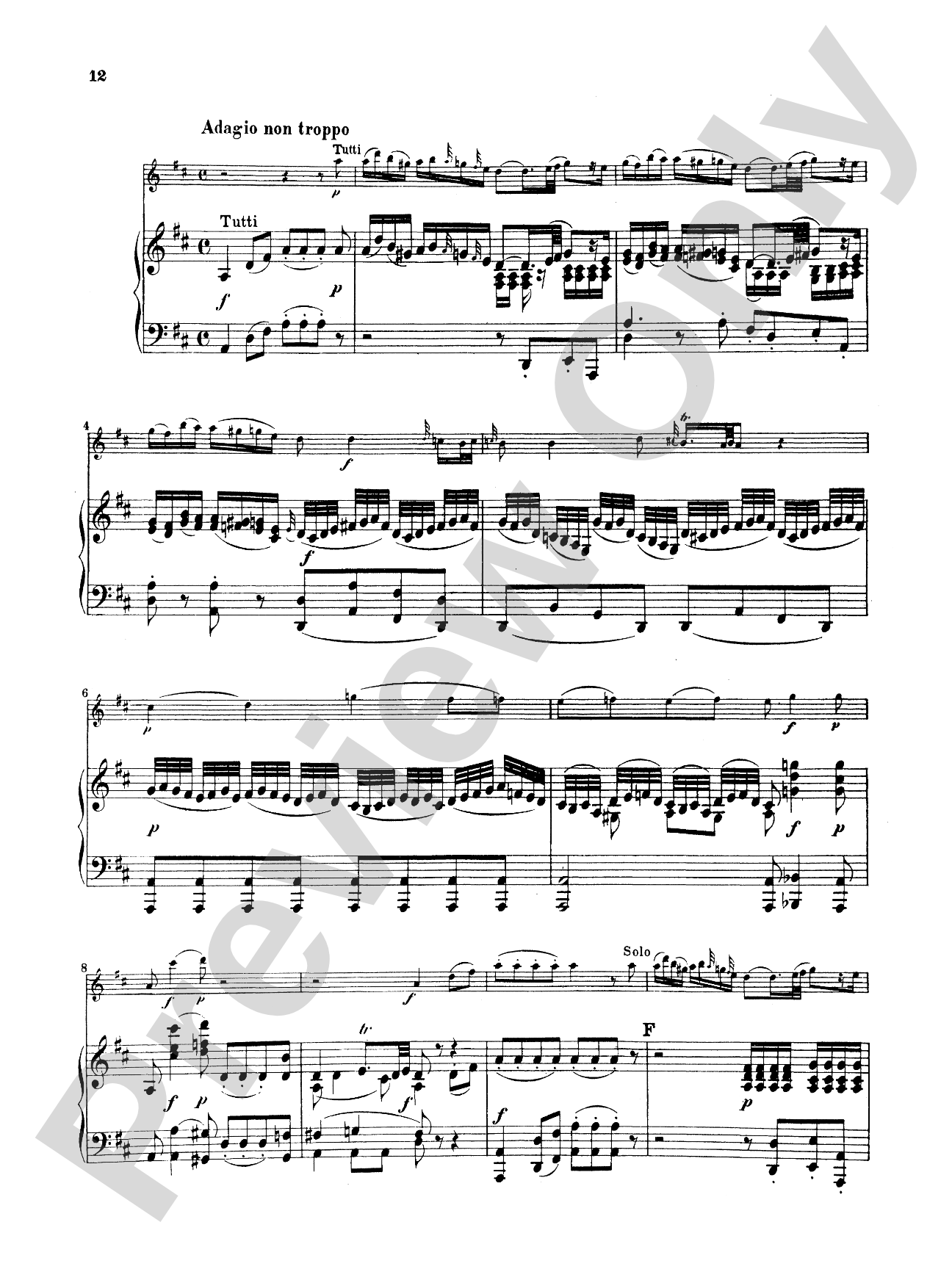 Mozart: Concerto No. 1 in G Major, K. 313: Flute Part(s)