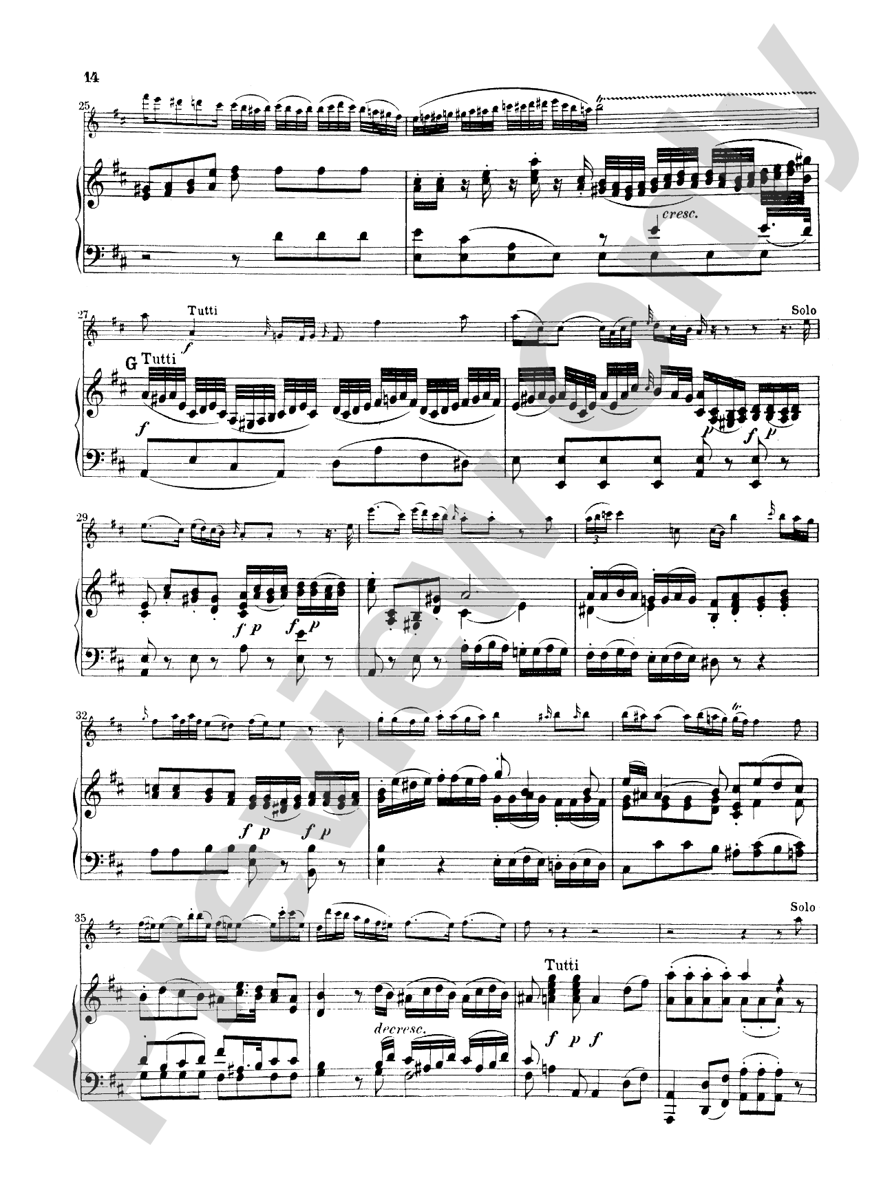 Mozart: Concerto No. 1 in G Major, K. 313: Flute Part(s)