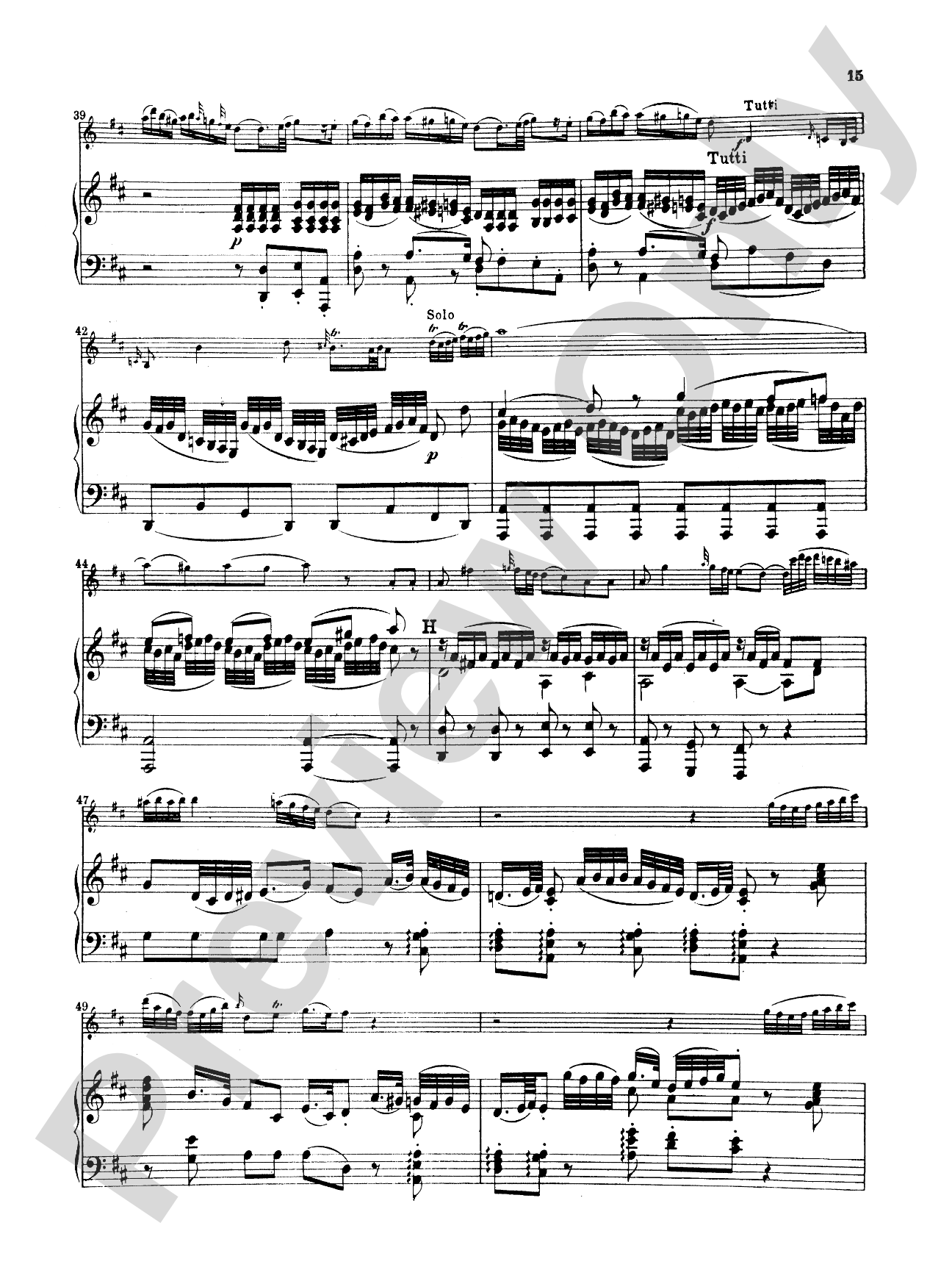 Mozart: Concerto No. 1 in G Major, K. 313: Flute Part(s)