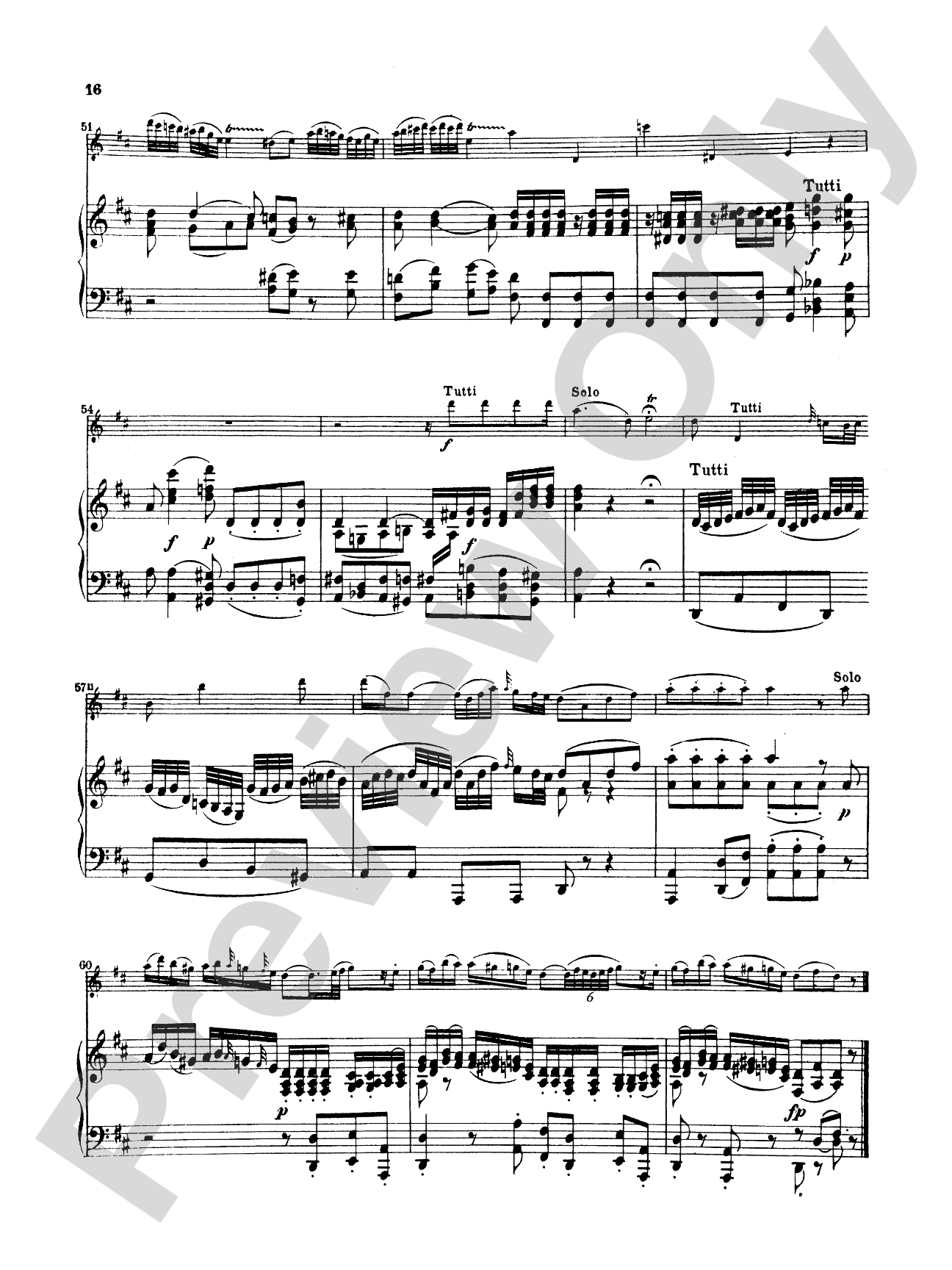Mozart: Concerto No. 1 in G Major, K. 313: Flute Part(s)