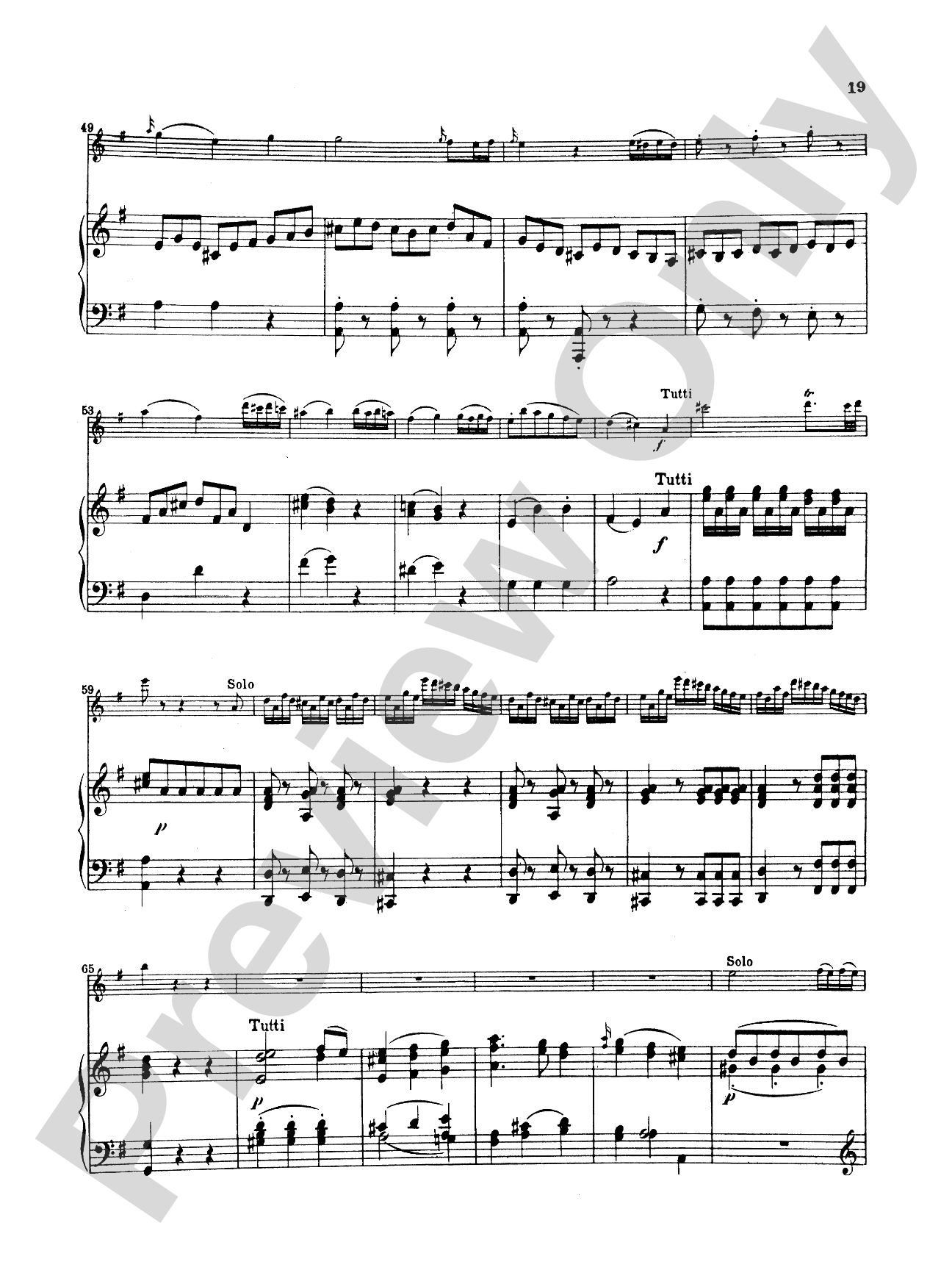 Mozart: Concerto No. 1 in G Major, K. 313: Flute Part(s)