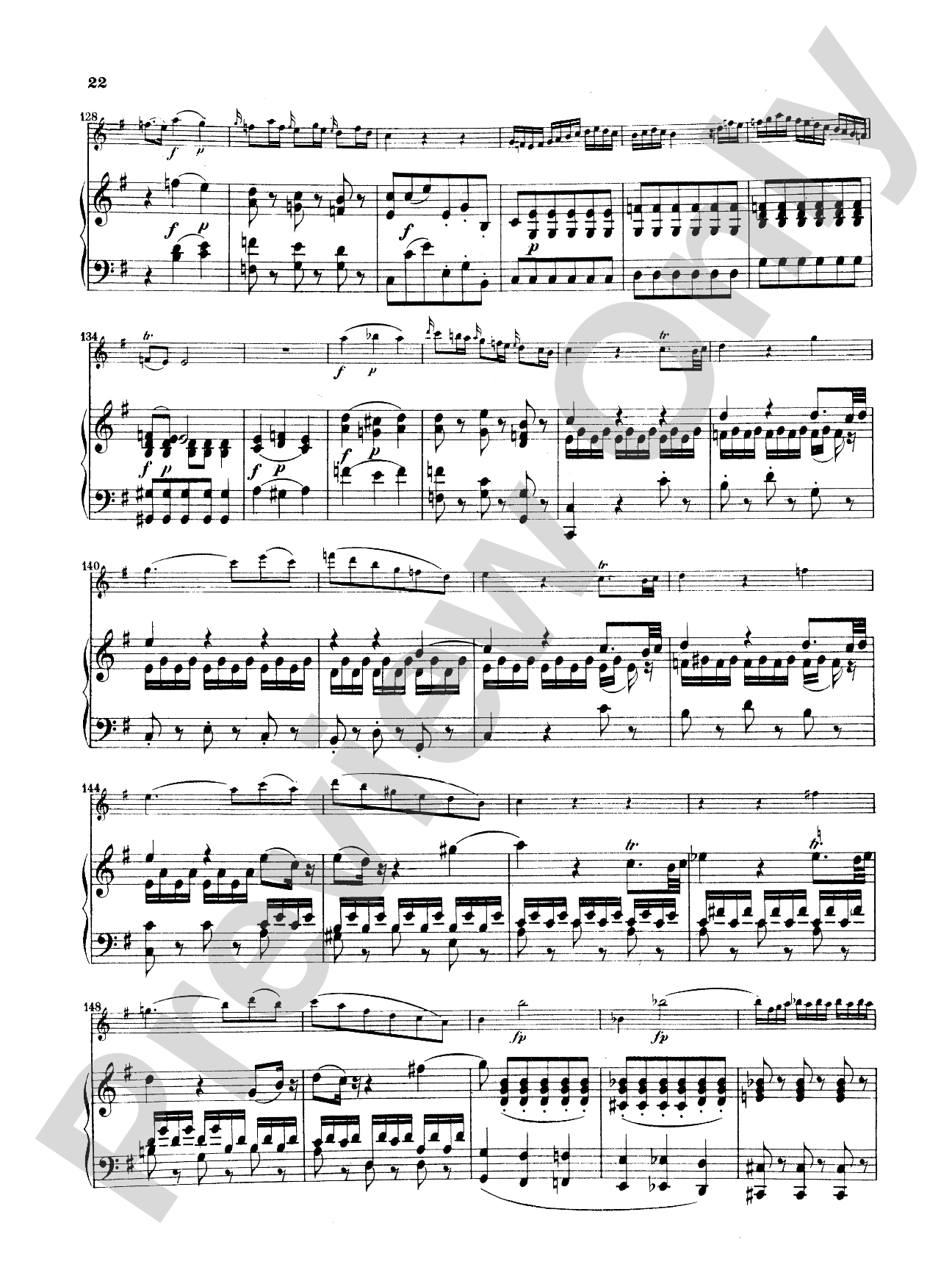 Mozart: Concerto No. 1 in G Major, K. 313: Flute Part(s)