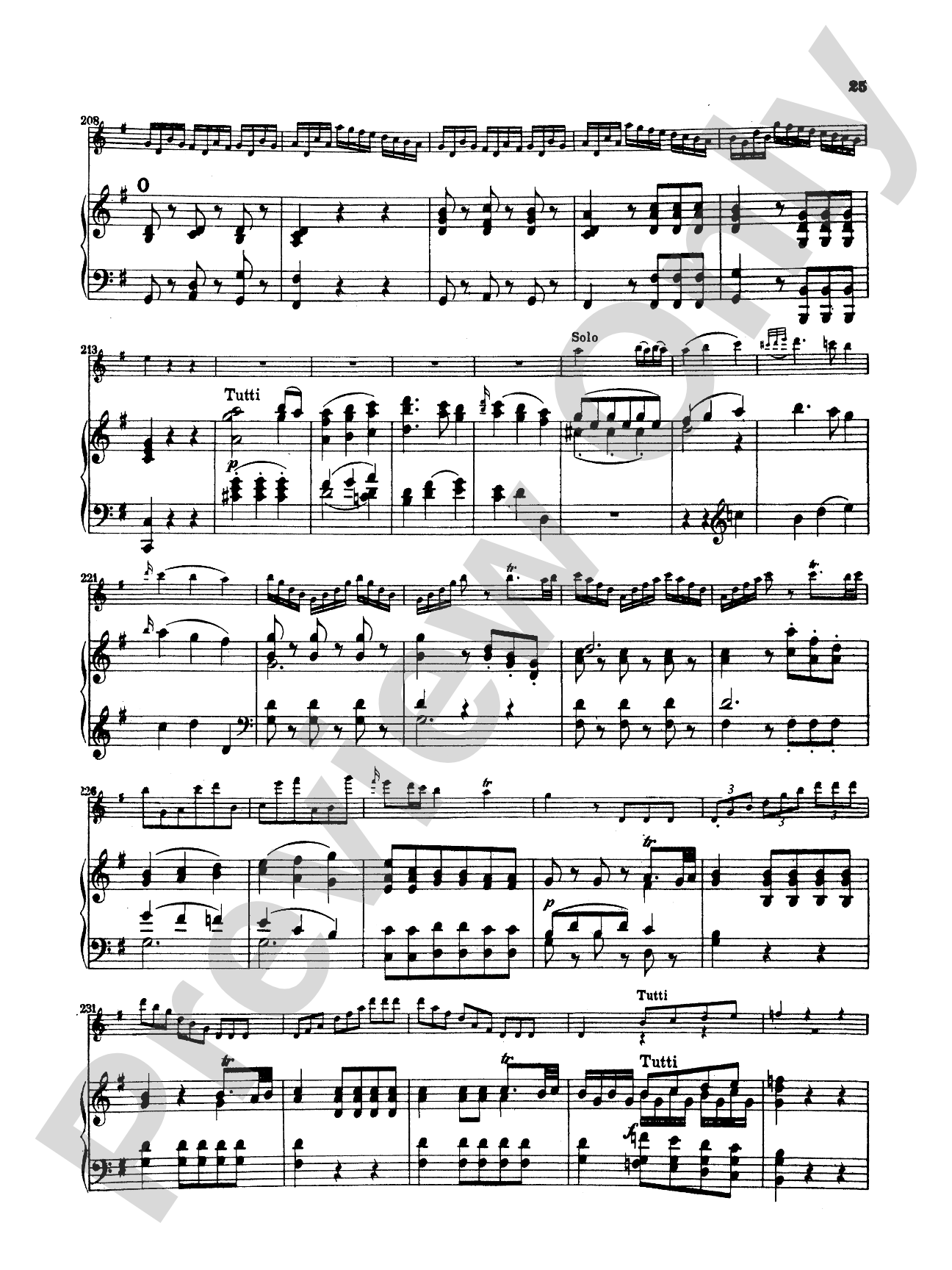 Mozart: Concerto No. 1 in G Major, K. 313: Flute Part(s)