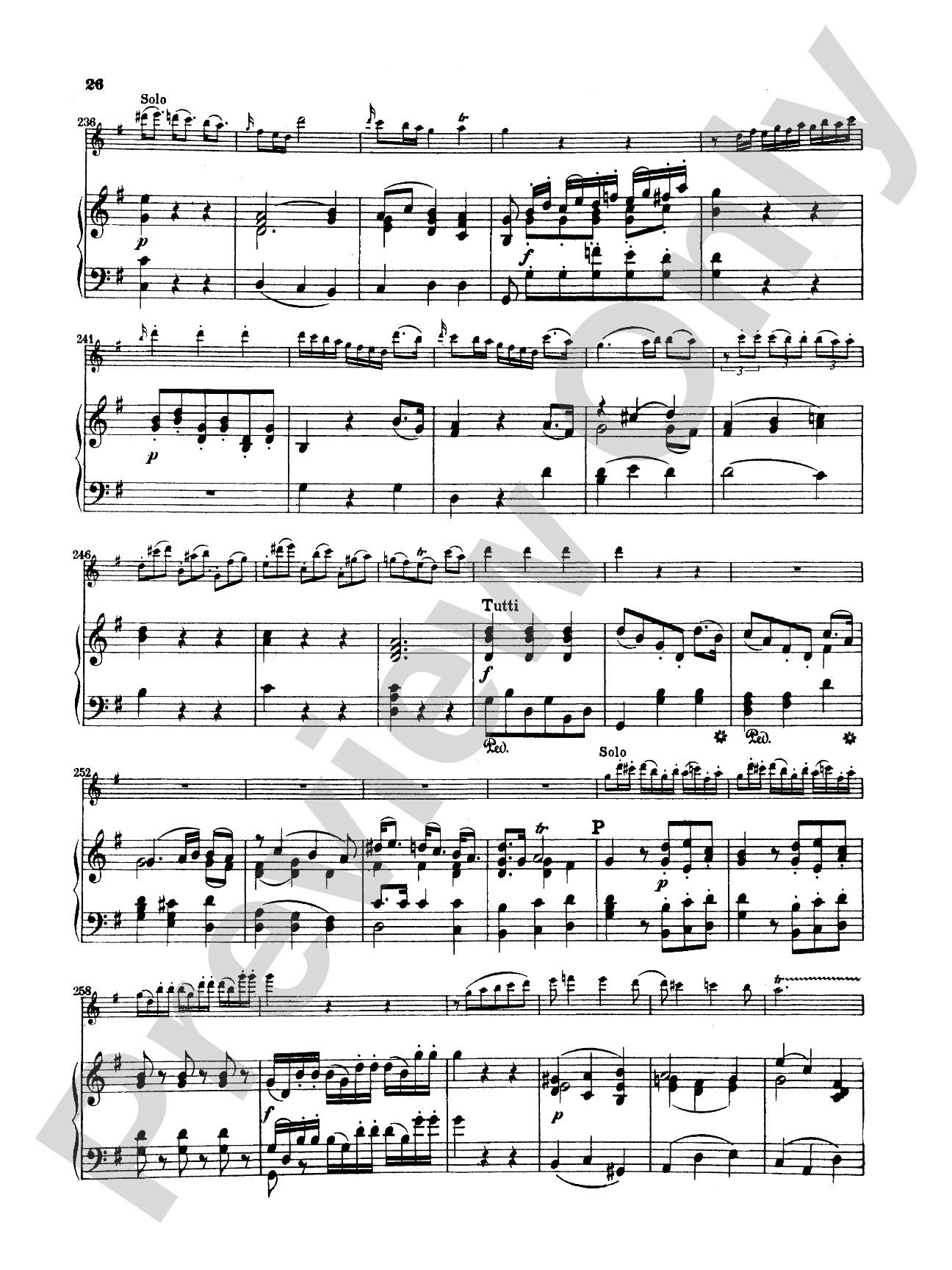 Mozart: Concerto No. 1 in G Major, K. 313: Flute Part(s)
