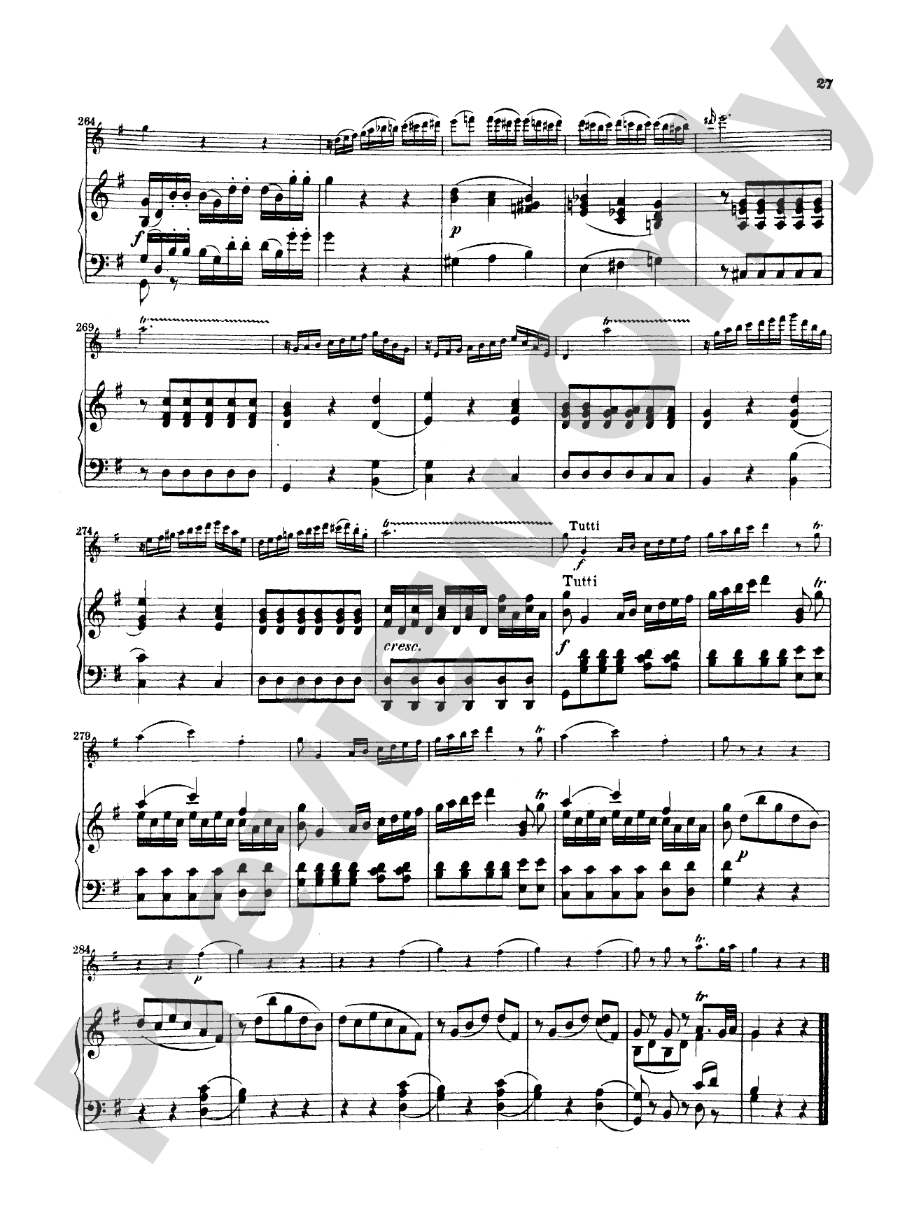 Mozart: Concerto No. 1 in G Major, K. 313: Flute Part(s)