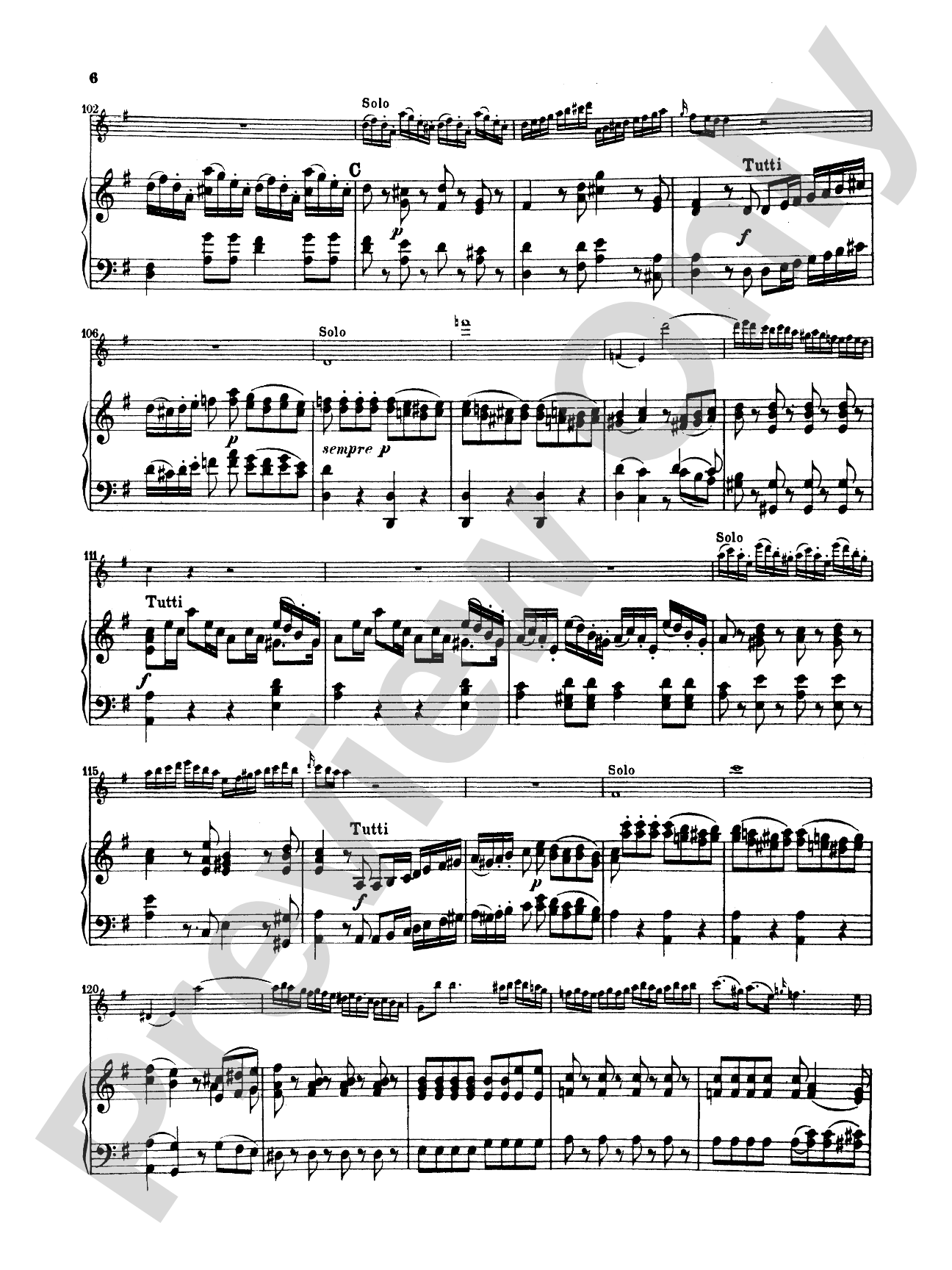 Mozart: Concerto No. 1 in G Major, K. 313: Flute Part(s)