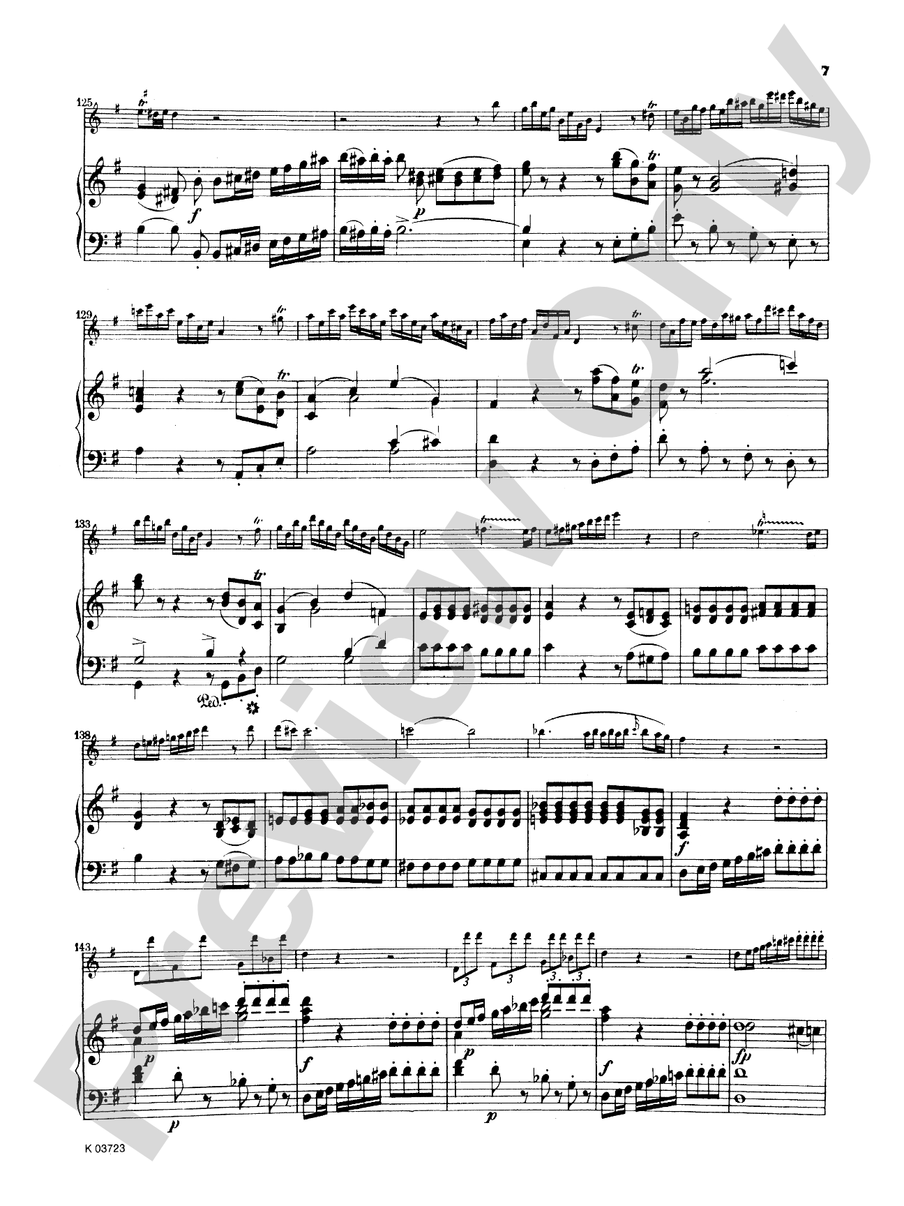 Mozart: Concerto No. 1 in G Major, K. 313: Flute Part(s)