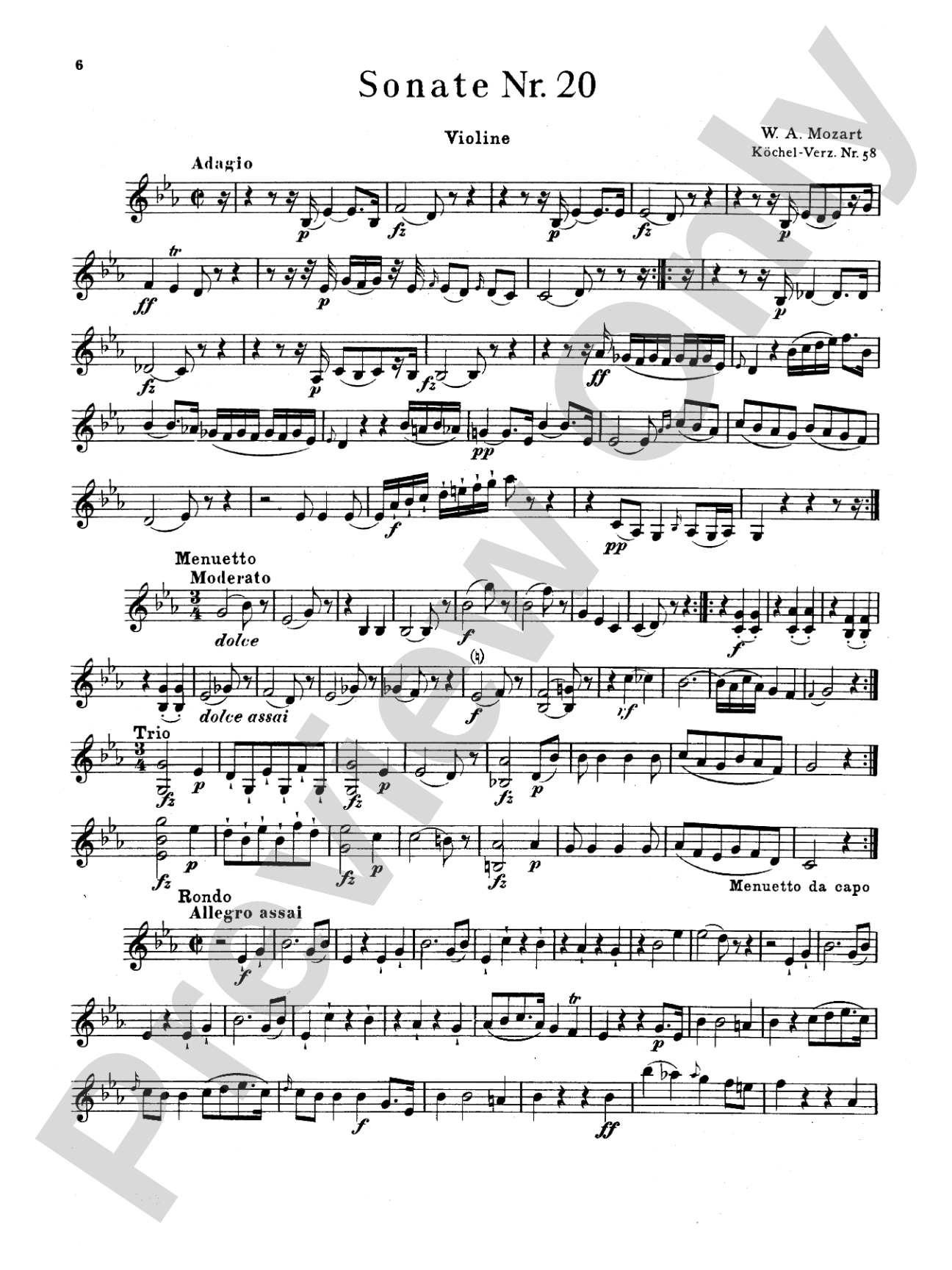 Mozart: Twenty Sonatas (Urtext), Volume I