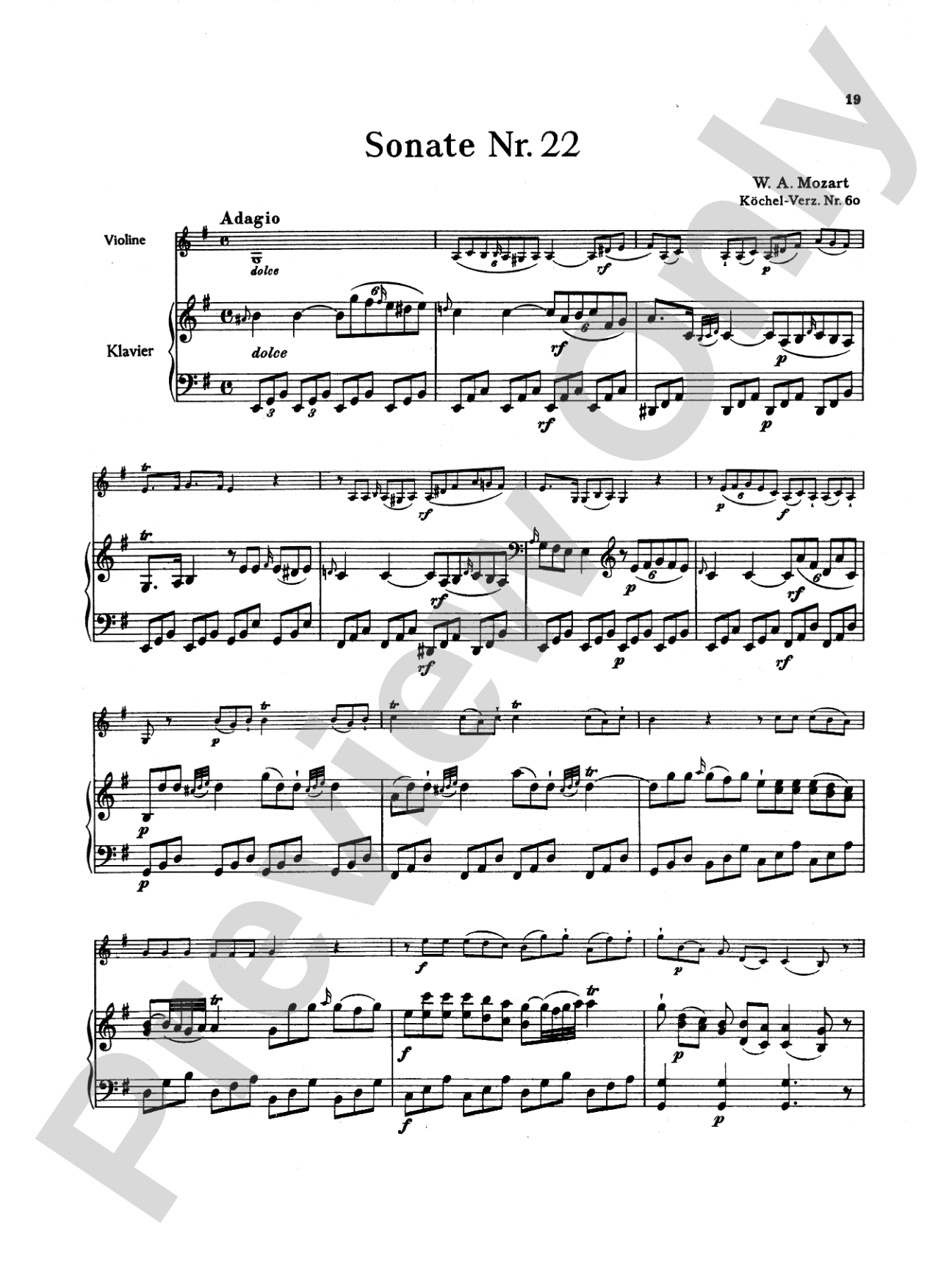 Mozart: Twenty Sonatas (Urtext), Volume I