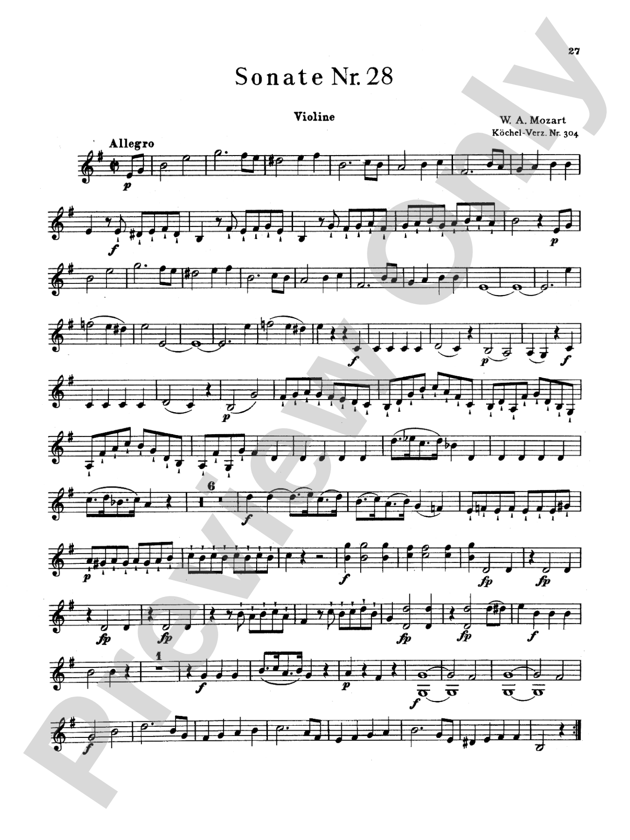 Mozart: Twenty Sonatas (Urtext), Volume I
