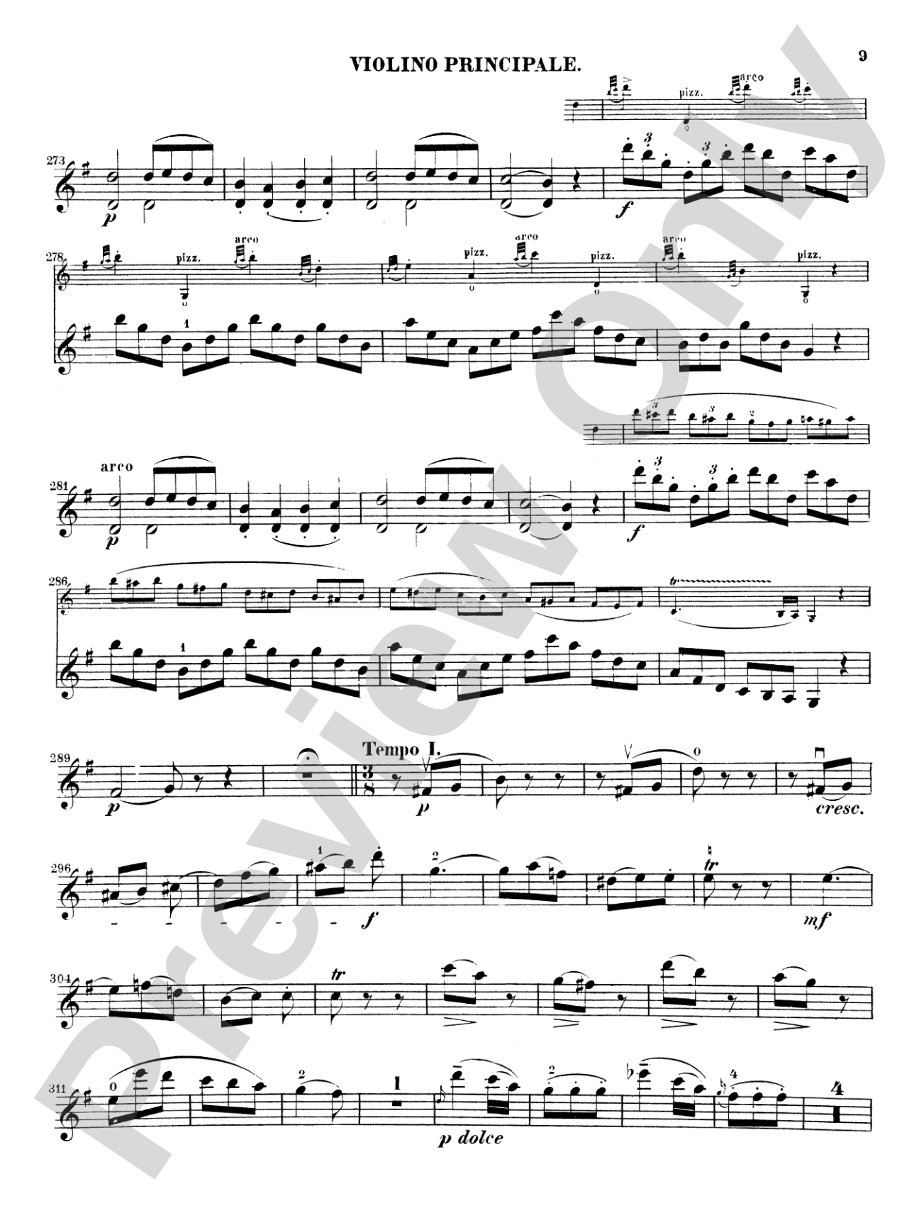 Mozart: Violin Concerto No. 3 in G Major, K.216: Violin Book