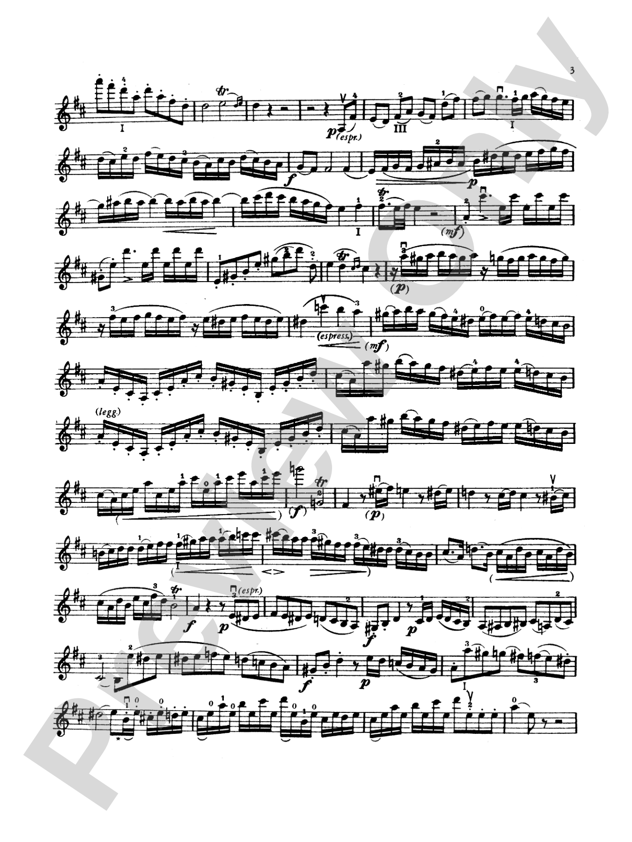 Mozart: Violin Concerto No. 4 in D Major, K. 218: Violin Book