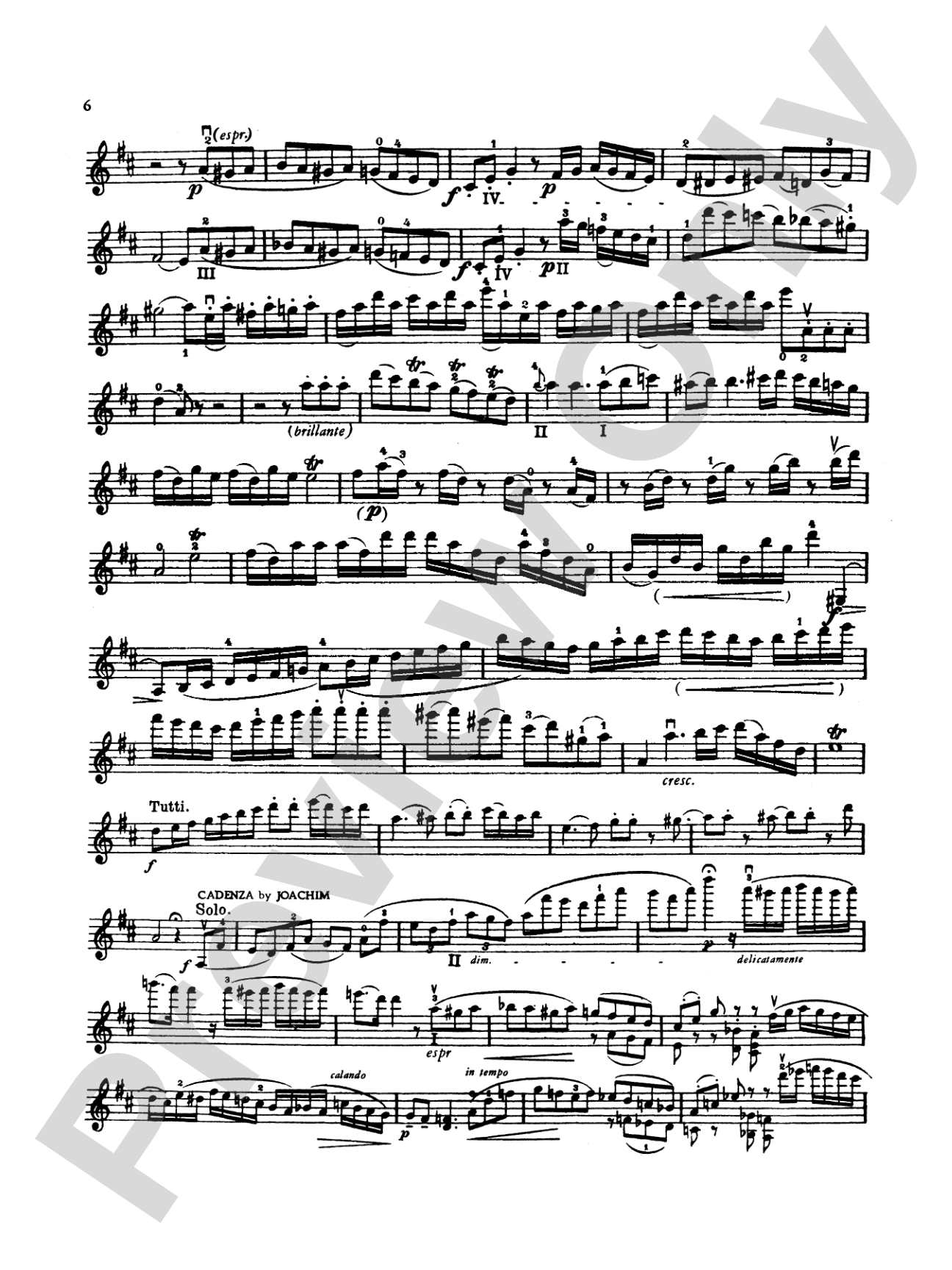 Mozart: Violin Concerto No. 4 in D Major, K. 218: Violin Book