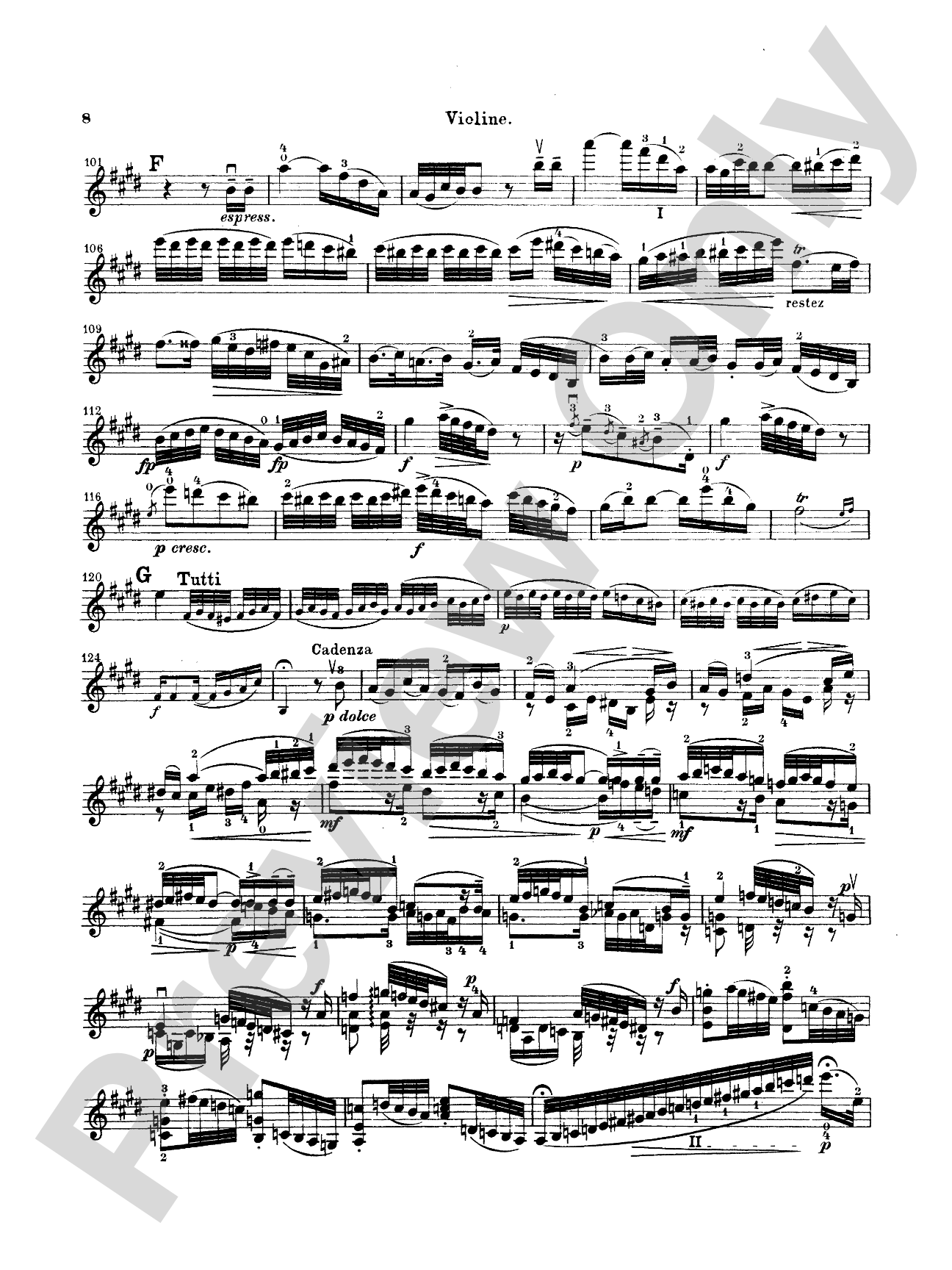 Mozart: Violin Concerto No. 5 in A Major, K. 219: Violin Book