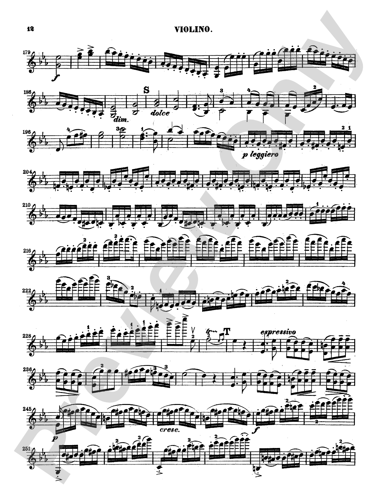 Mozart: Violin Concerto No. 6 in E flat Major, K. 268: Violin Book
