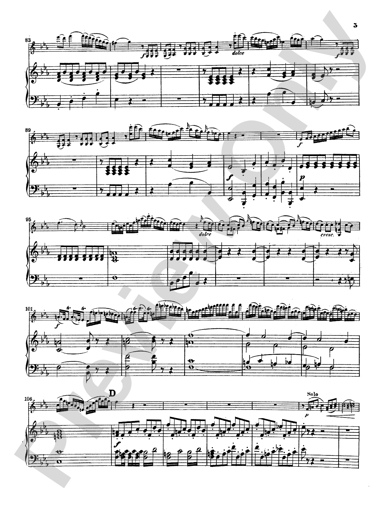 Mozart: Violin Concerto No. 6 in E flat Major, K. 268