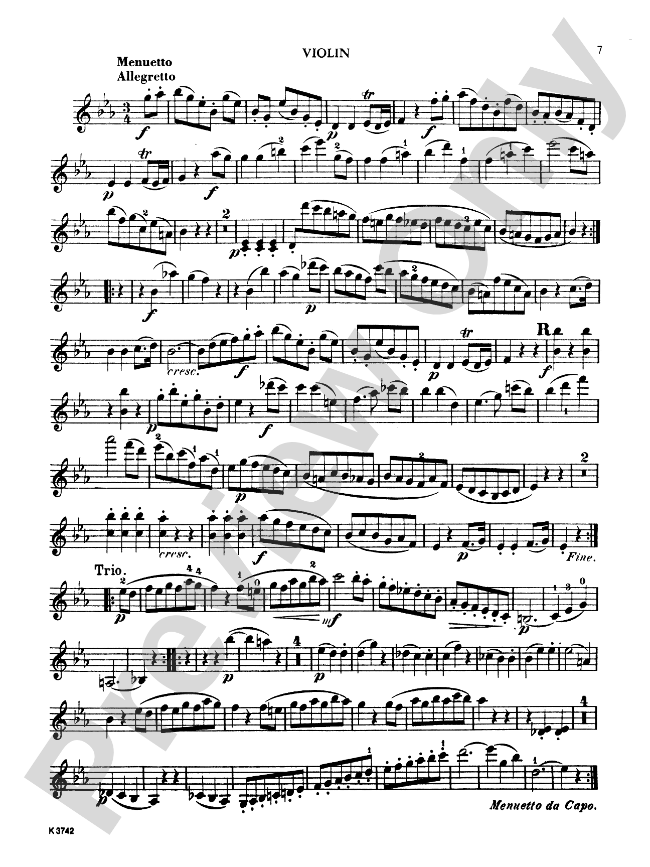 Mozart: Divertimento in E flat Major, K. 563: String Trio Book