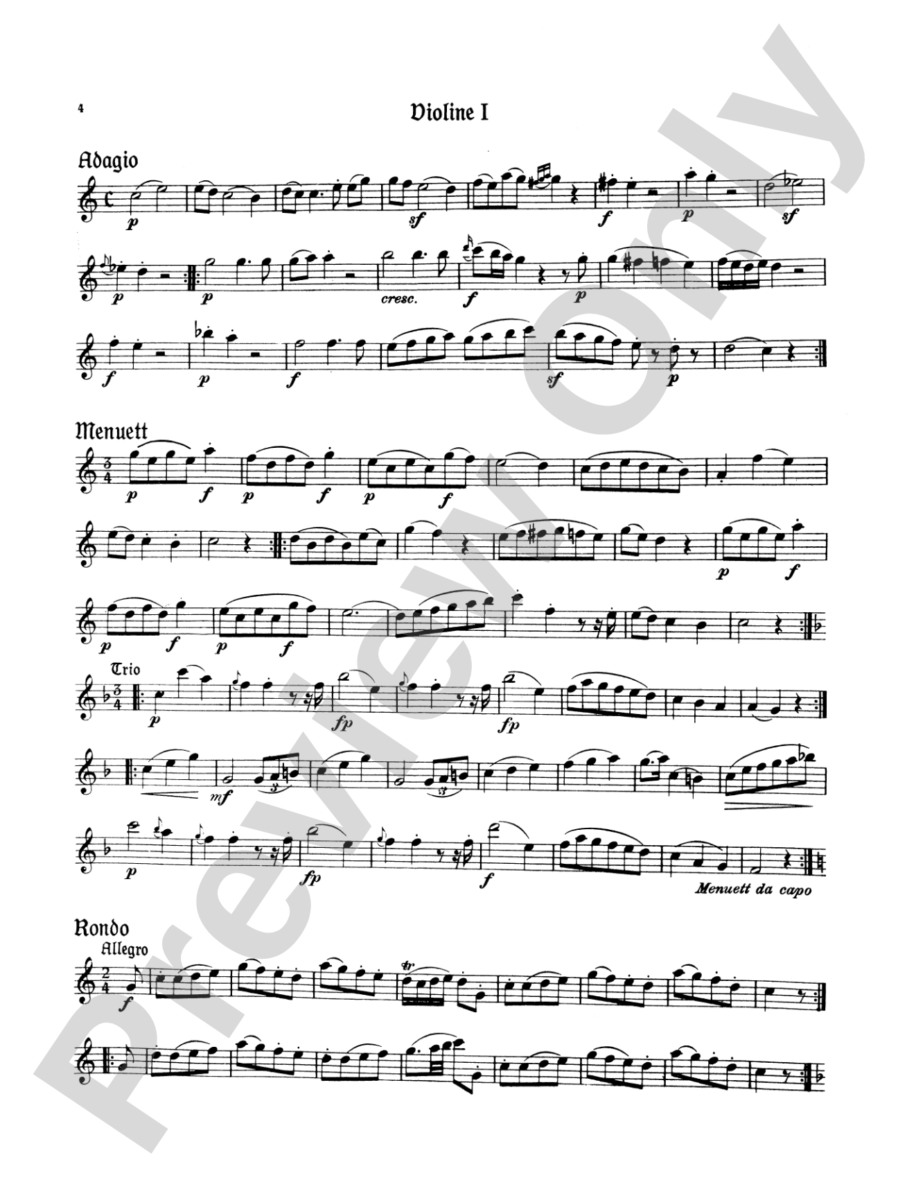Mozart: Five Viennese Serenades K. 439b: String Trio Book