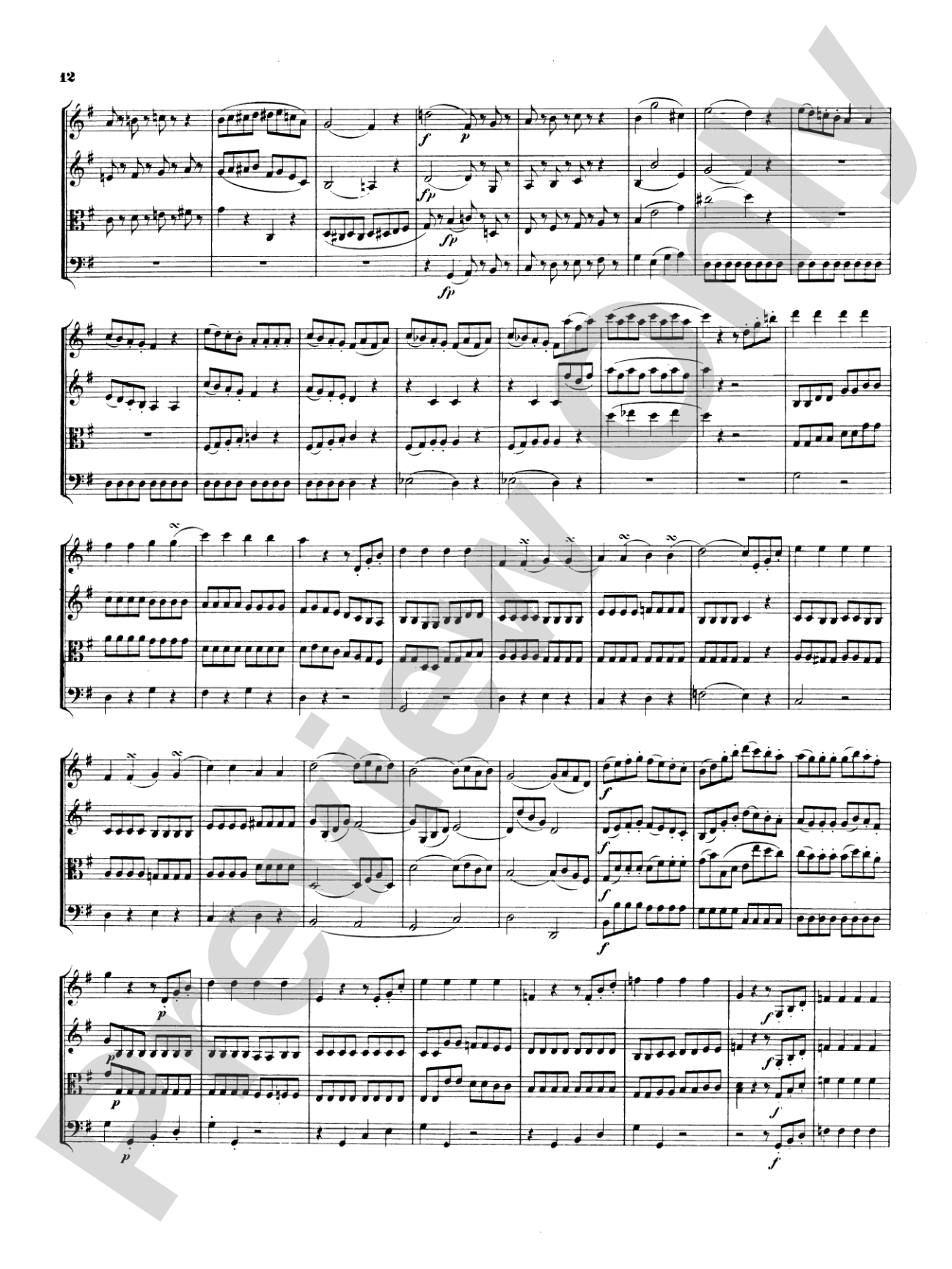 Mozart: Eine Kleine Nachtmusik, K. 525: String Quintet Book