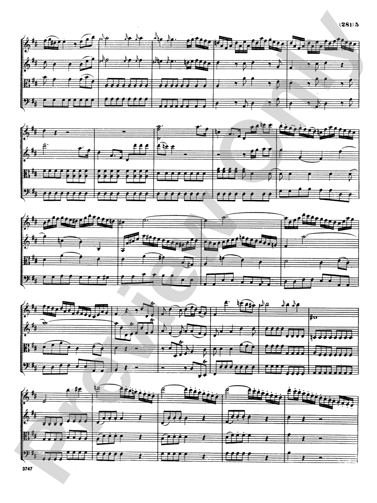 Mozart: Three Divertimenti: String Quartet Book