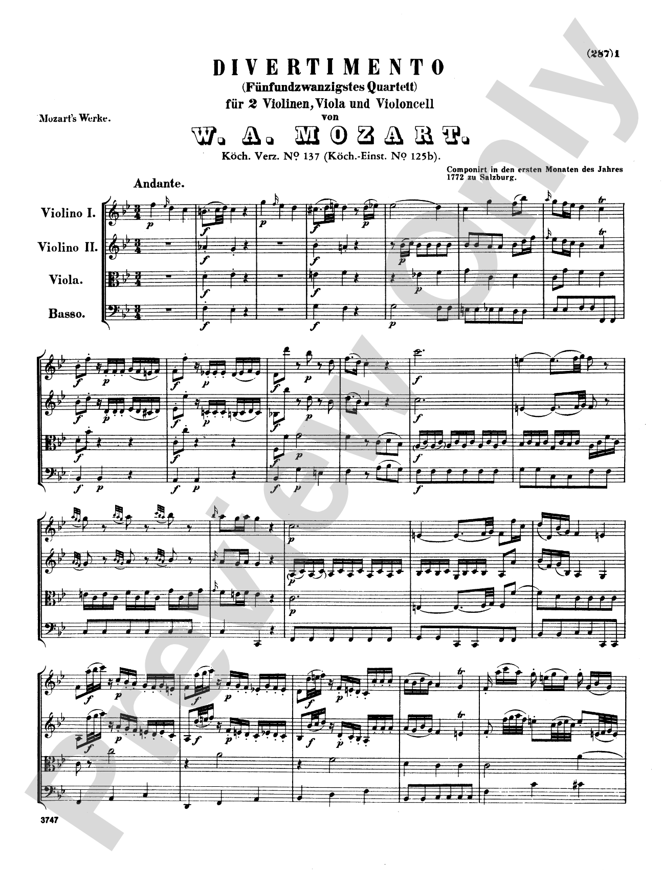 Mozart: Three Divertimenti