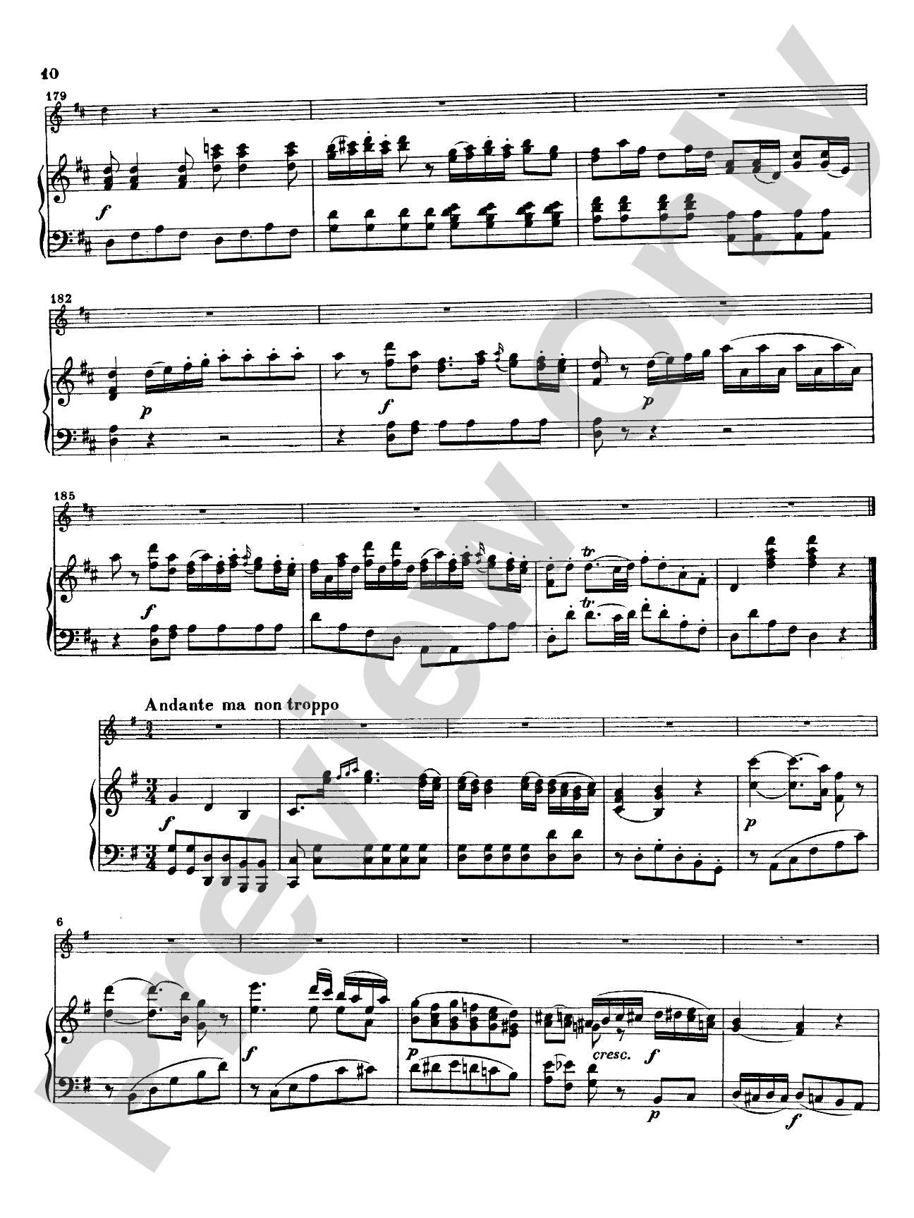 Mozart: Concerto No. 2 in D Major, K. 314: Flute Part(s)