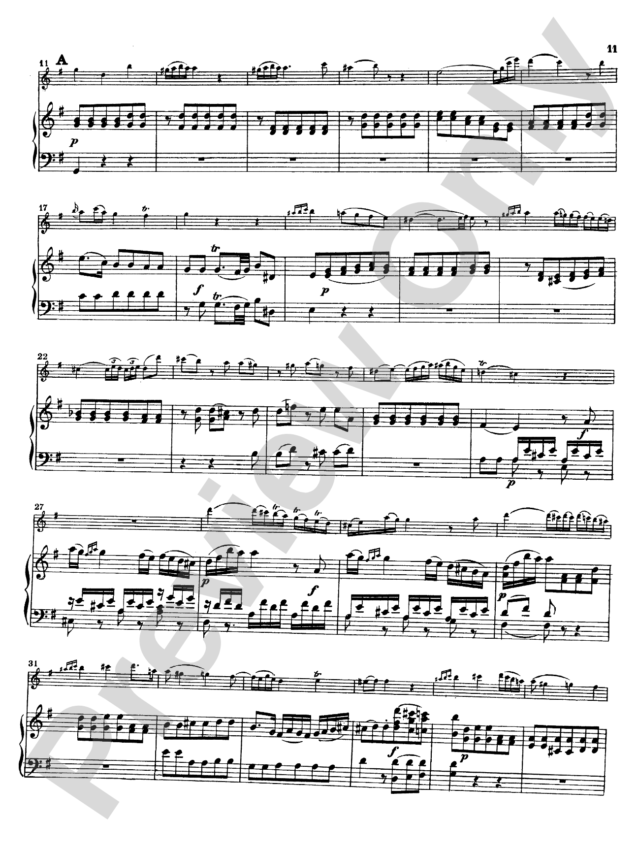 Mozart: Concerto No. 2 in D Major, K. 314: Flute Part(s)