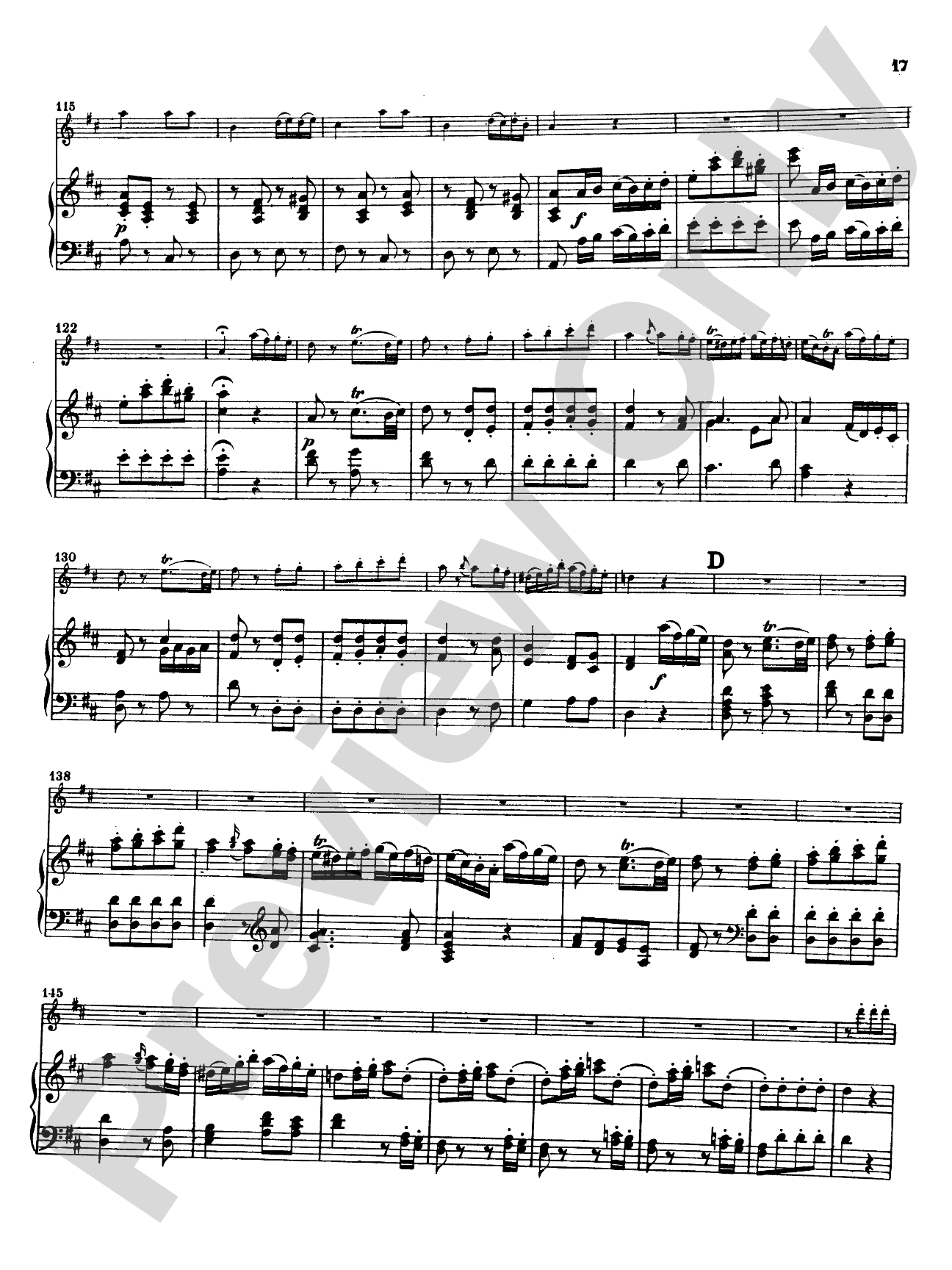 Mozart: Concerto No. 2 in D Major, K. 314: Flute Part(s)