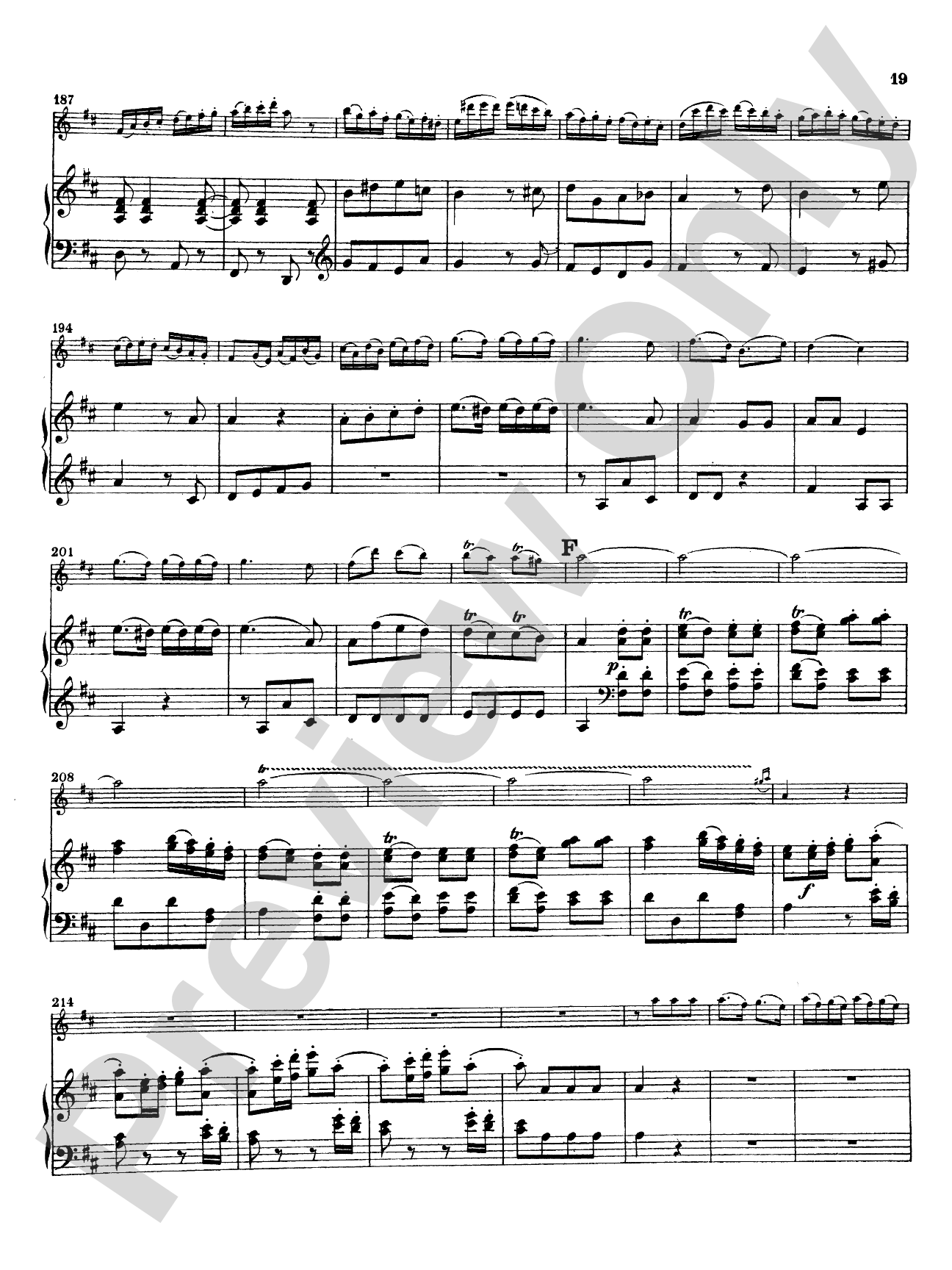 Mozart: Concerto No. 2 in D Major, K. 314: Flute Part(s)