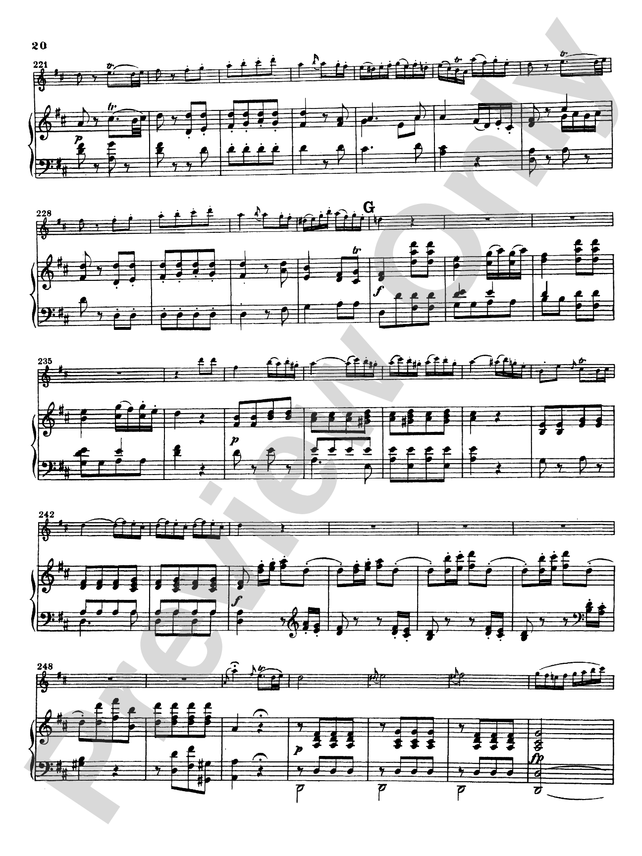 Mozart: Concerto No. 2 in D Major, K. 314: Flute Part(s)
