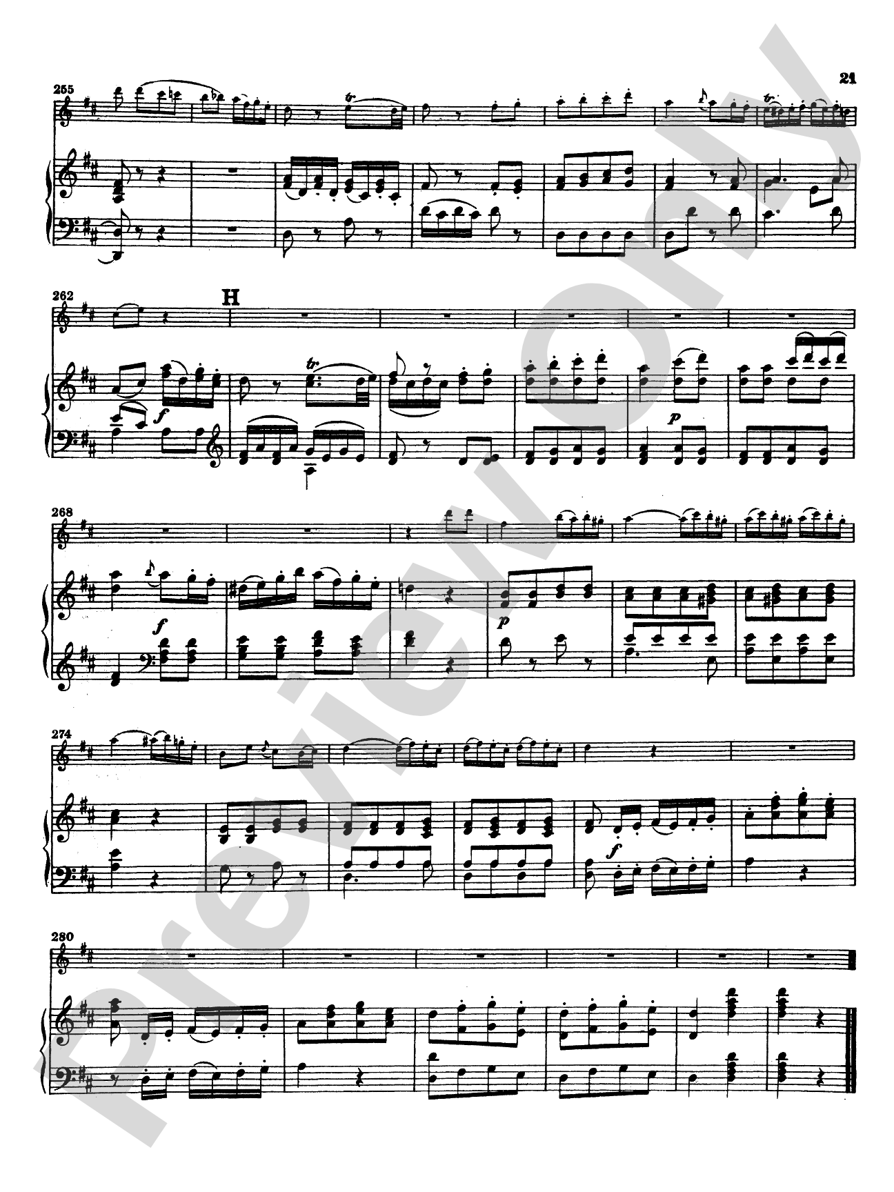 Mozart: Concerto No. 2 in D Major, K. 314: Flute Part(s)
