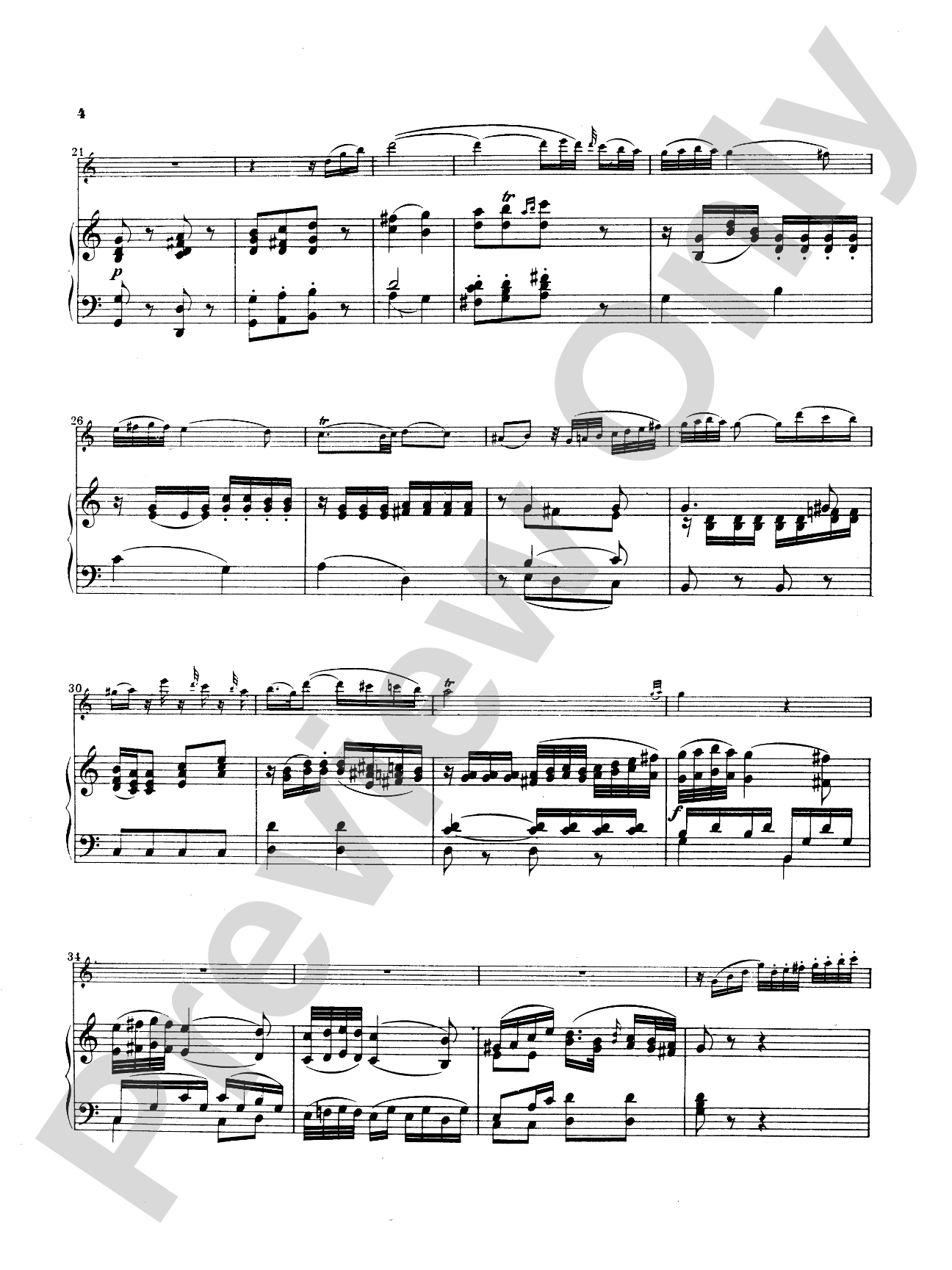 Mozart: Andante, K. 315: Flute Part(s)