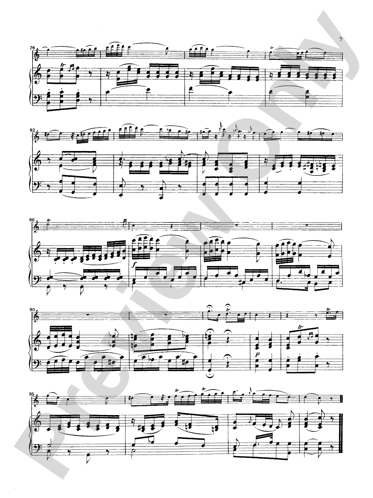 Mozart: Andante, K. 315: Flute Part(s)