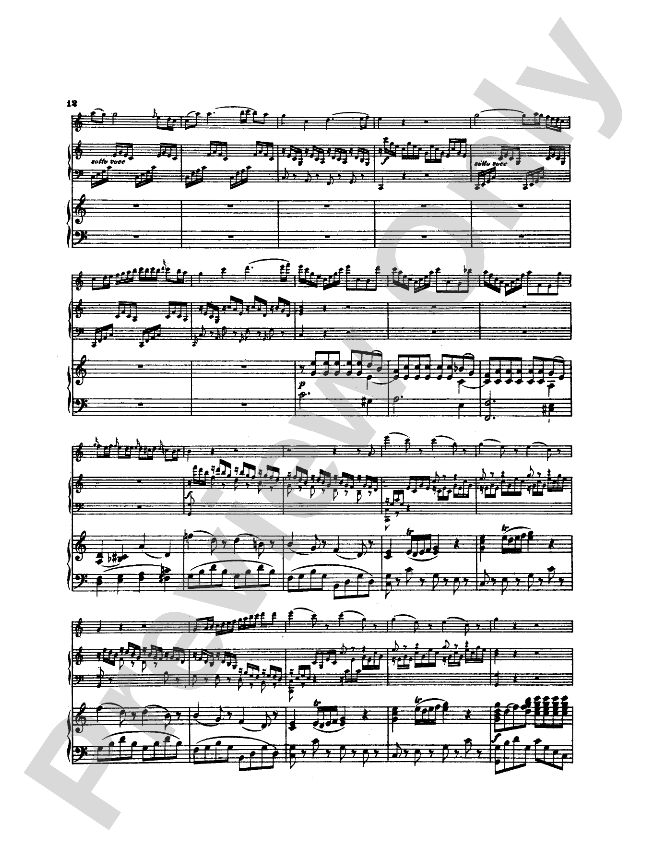 Mozart: Concerto in C Major, K. 299: Flute Part(s)
