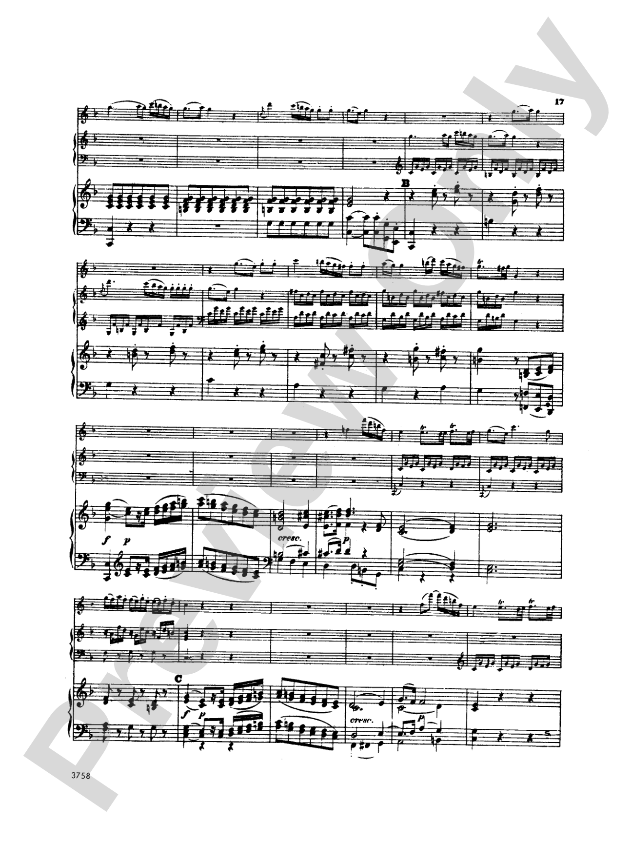 Mozart: Concerto in C Major, K. 299: Flute Part(s)